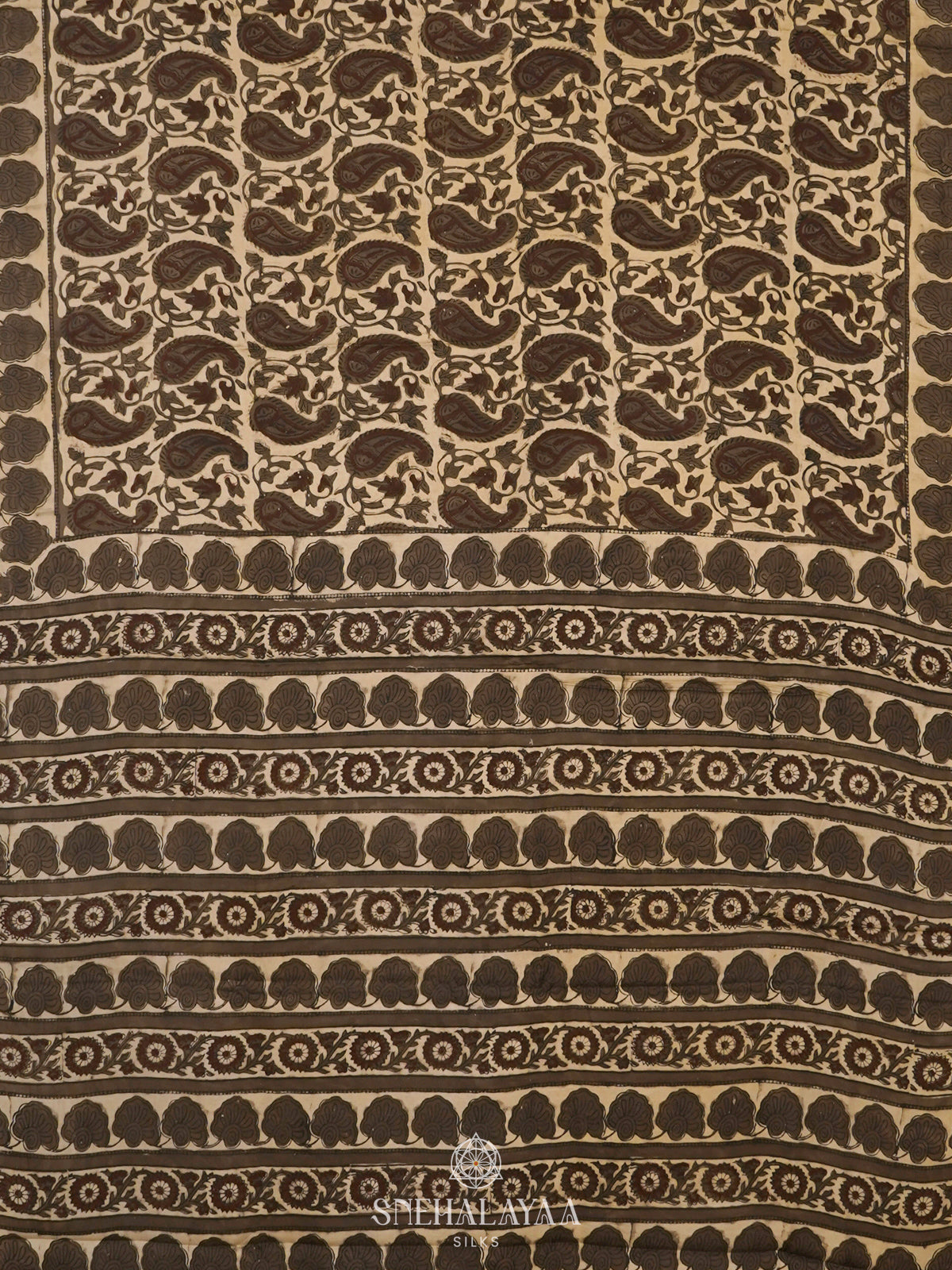 Brown Modal Silk Saree