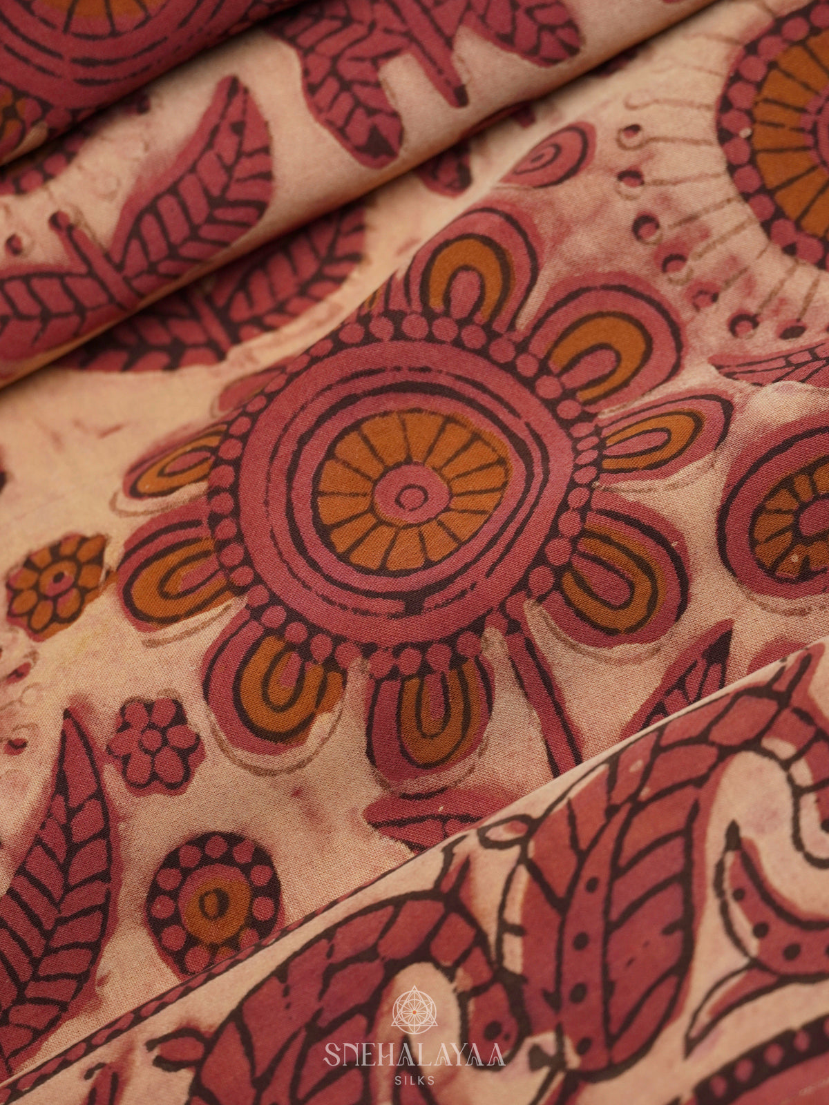 Cream Modal Silk Saree