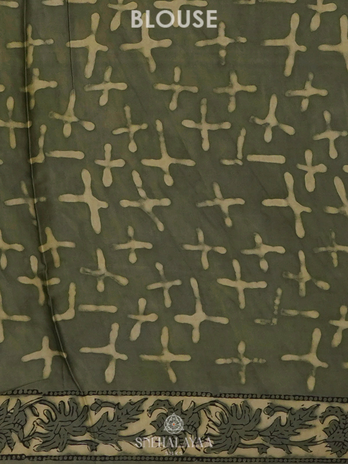 Green Modal Silk Saree