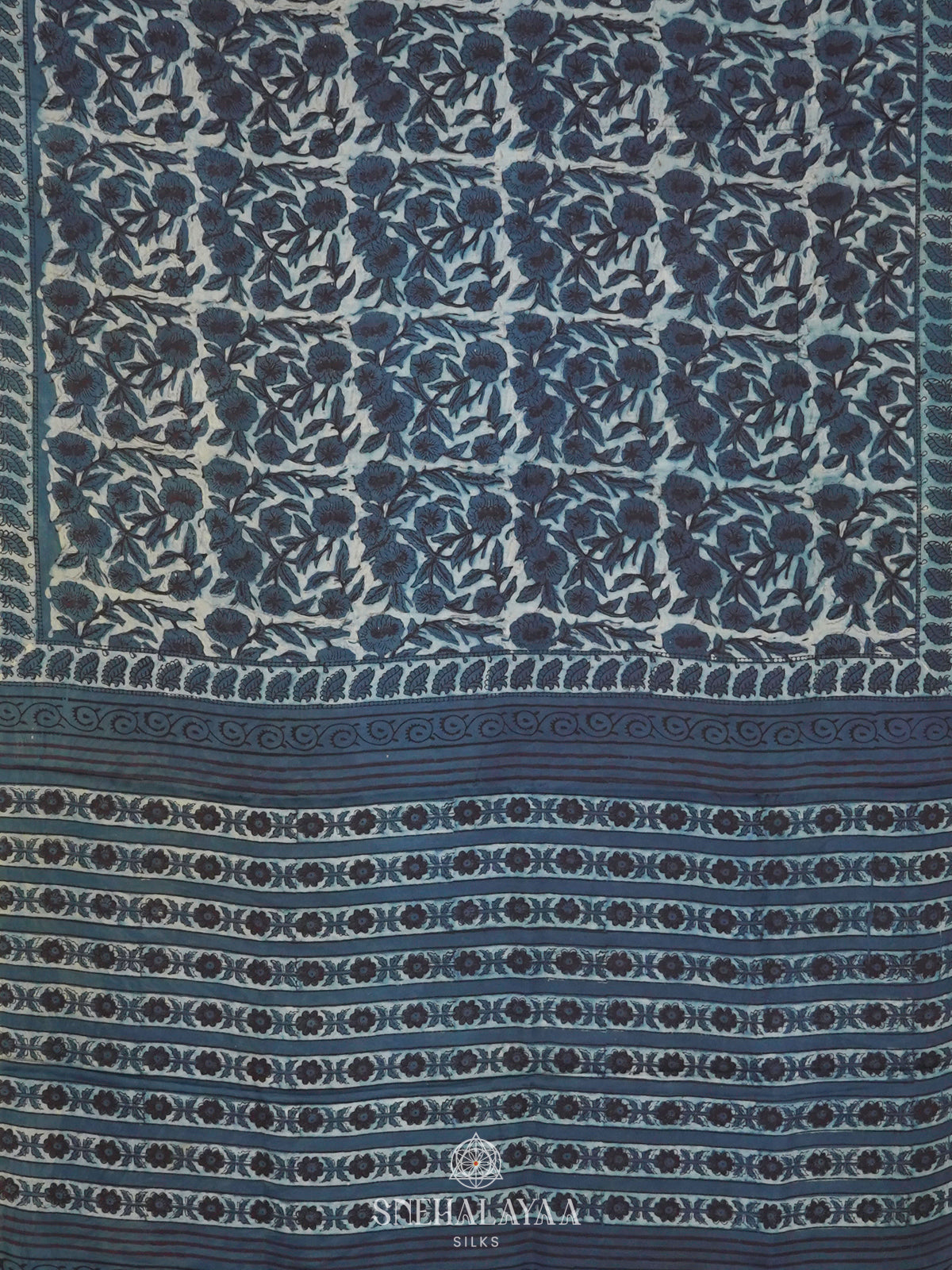 Blue Modal Silk Saree