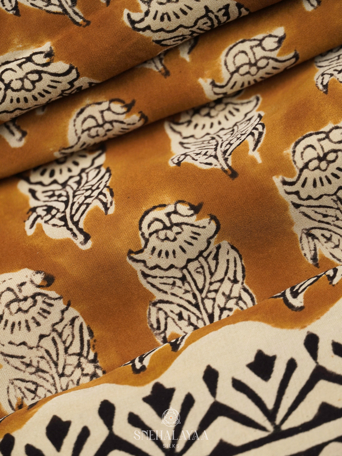 Mustard Modal Silk Saree