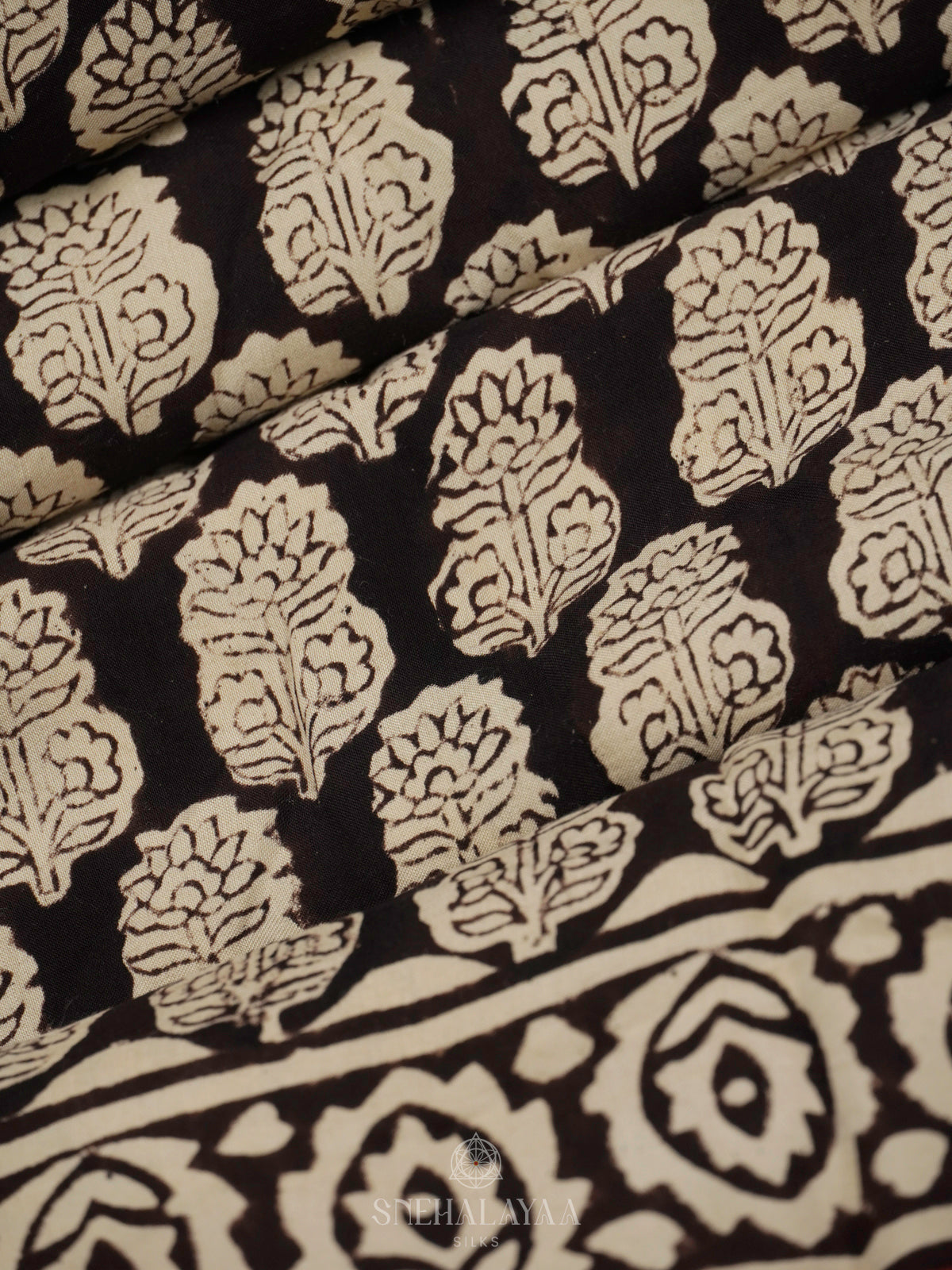 Black Modal Silk Saree