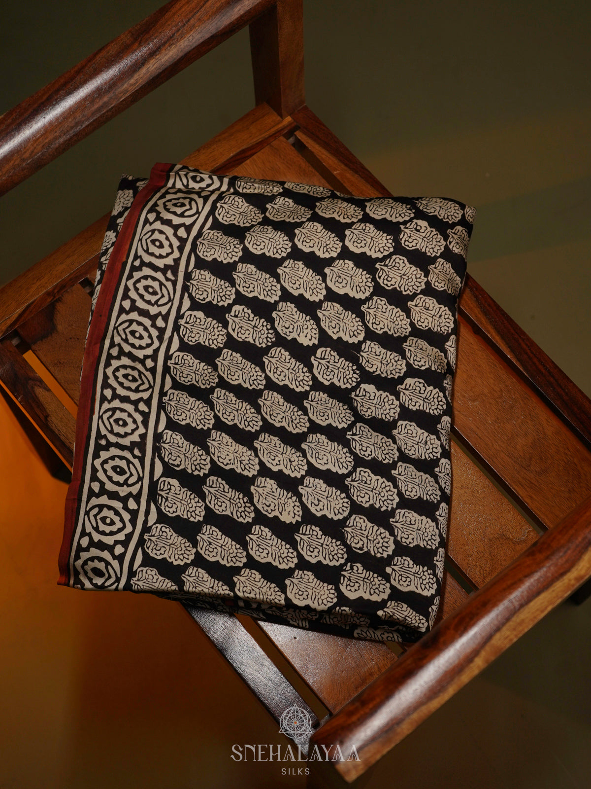 Black Modal Silk Saree