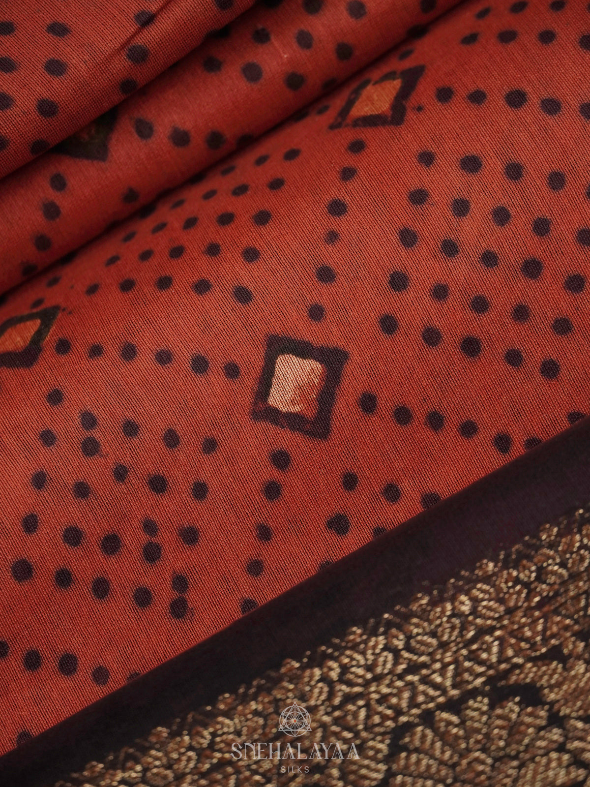 Maroon Chanderi Saree