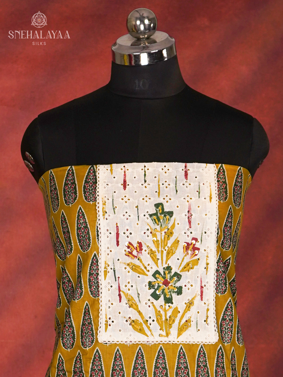 Mustard Soft Cotton 3-Piece Salwar Suit Material