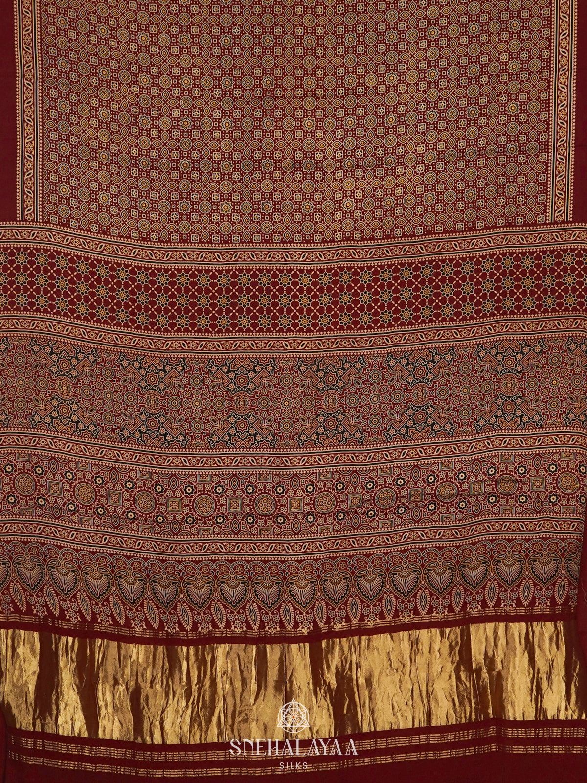 Maroon Modal Silk Saree