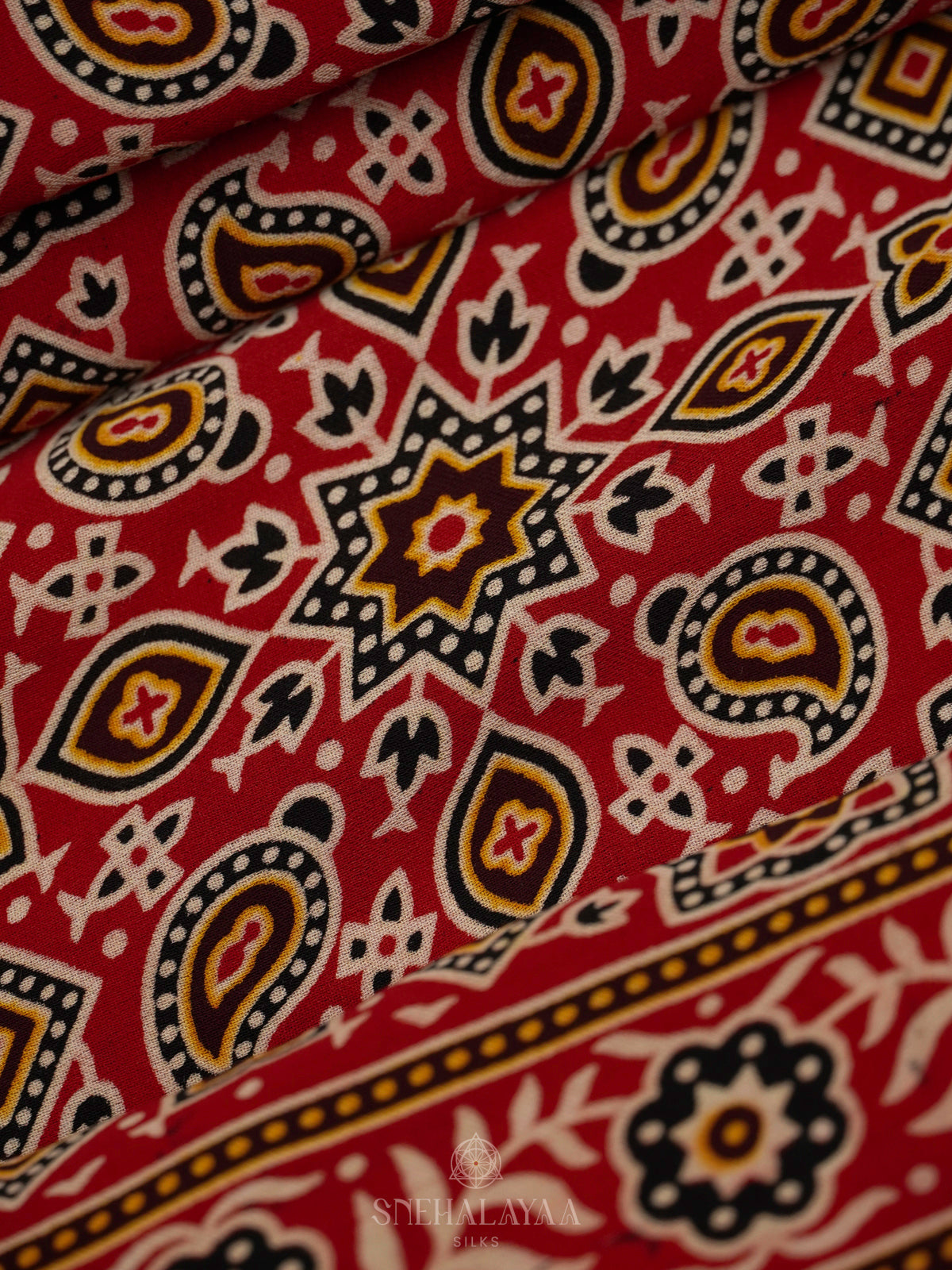 Red Modal Silk Saree
