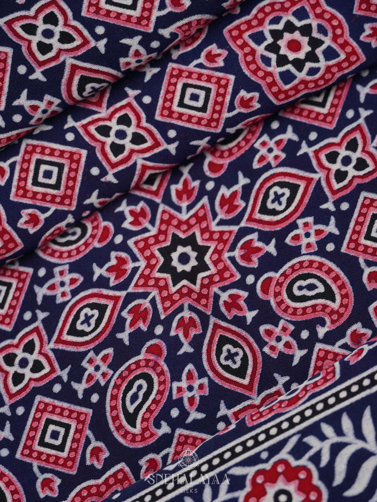 Indigo Blue Modal Silk Saree