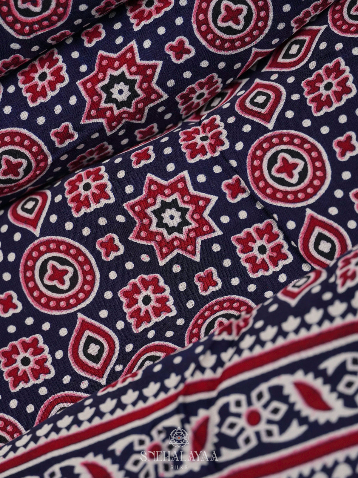 Indigo Blue Modal Silk Saree
