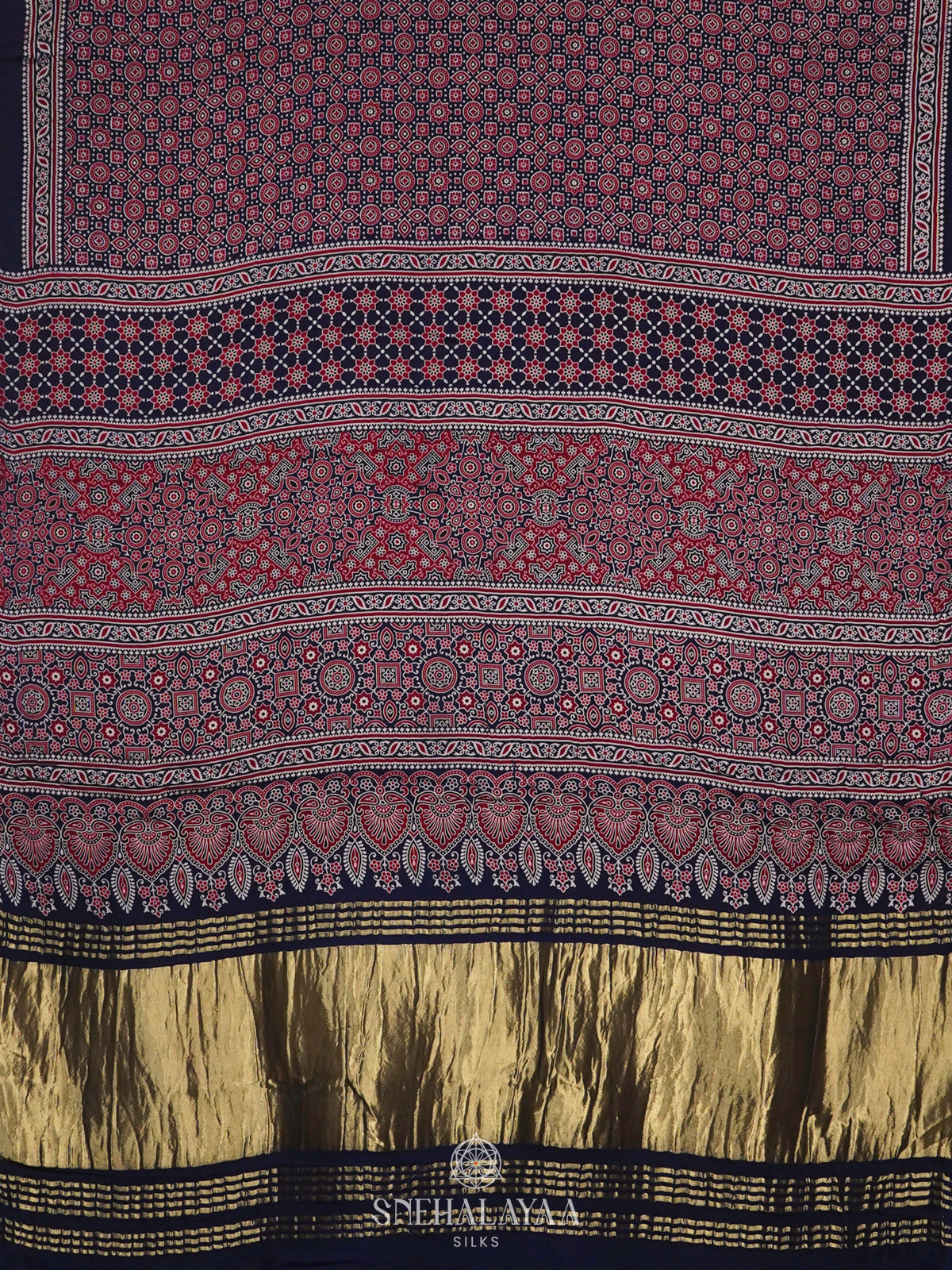 Indigo Blue Modal Silk Saree