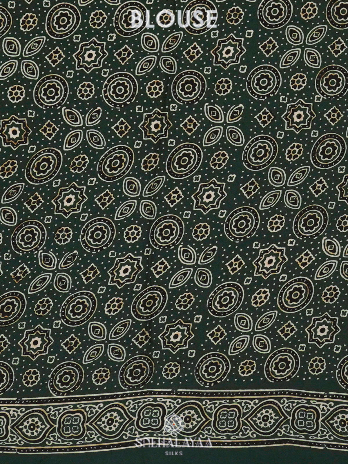 Forest Green Modal Silk Saree