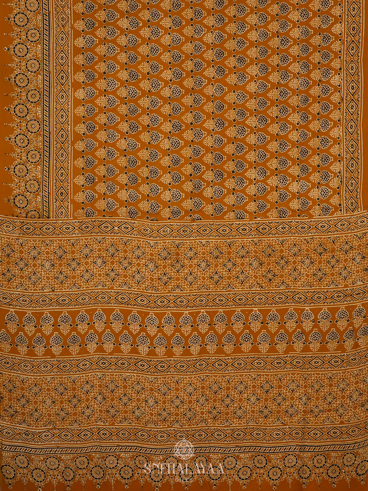 Yellow Modal Silk Saree