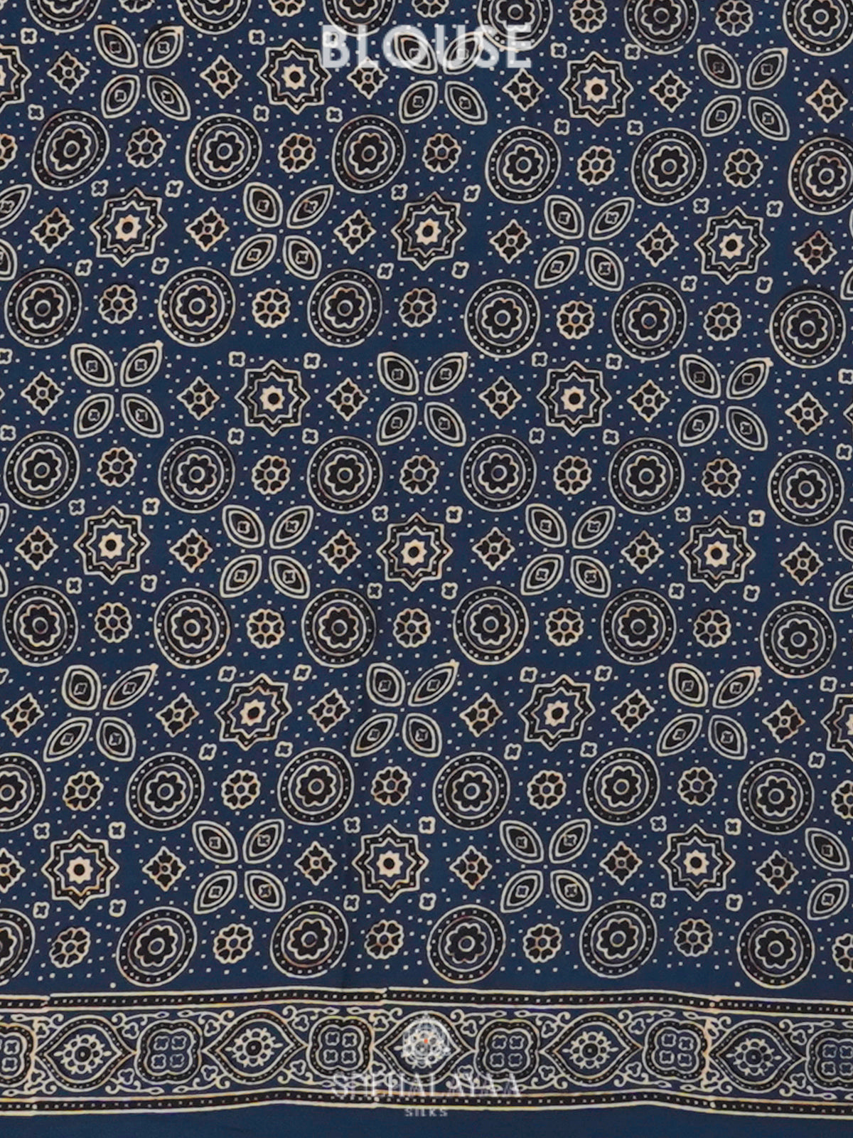 Navy Blue Modal Silk Saree