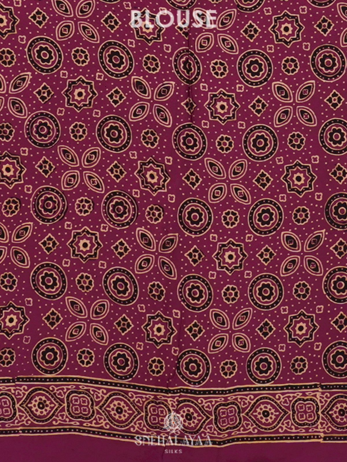 Magenta Pink Modal Silk Saree