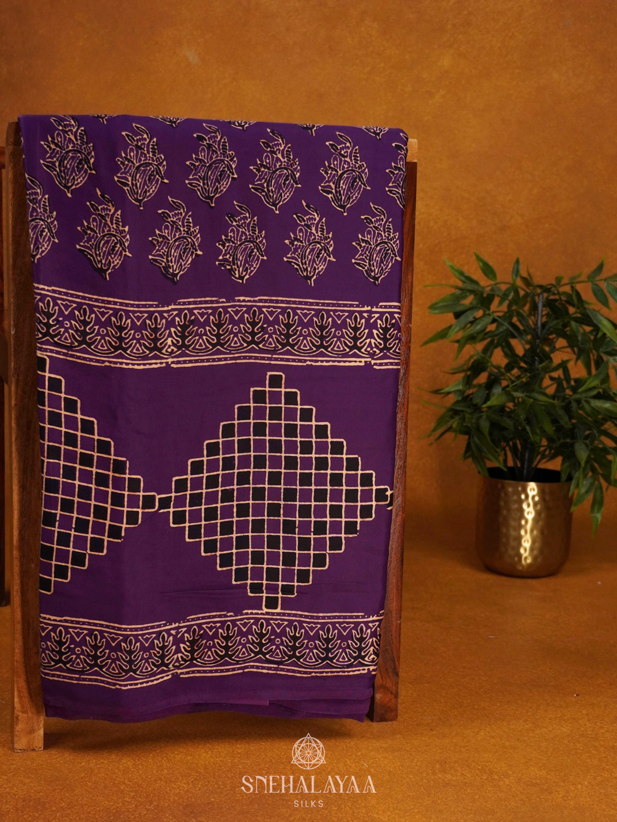 Purple Modal Silk Saree