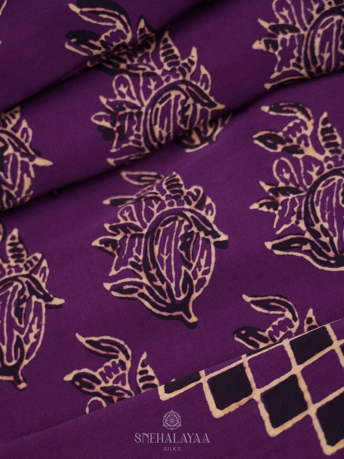 Purple Modal Silk Saree
