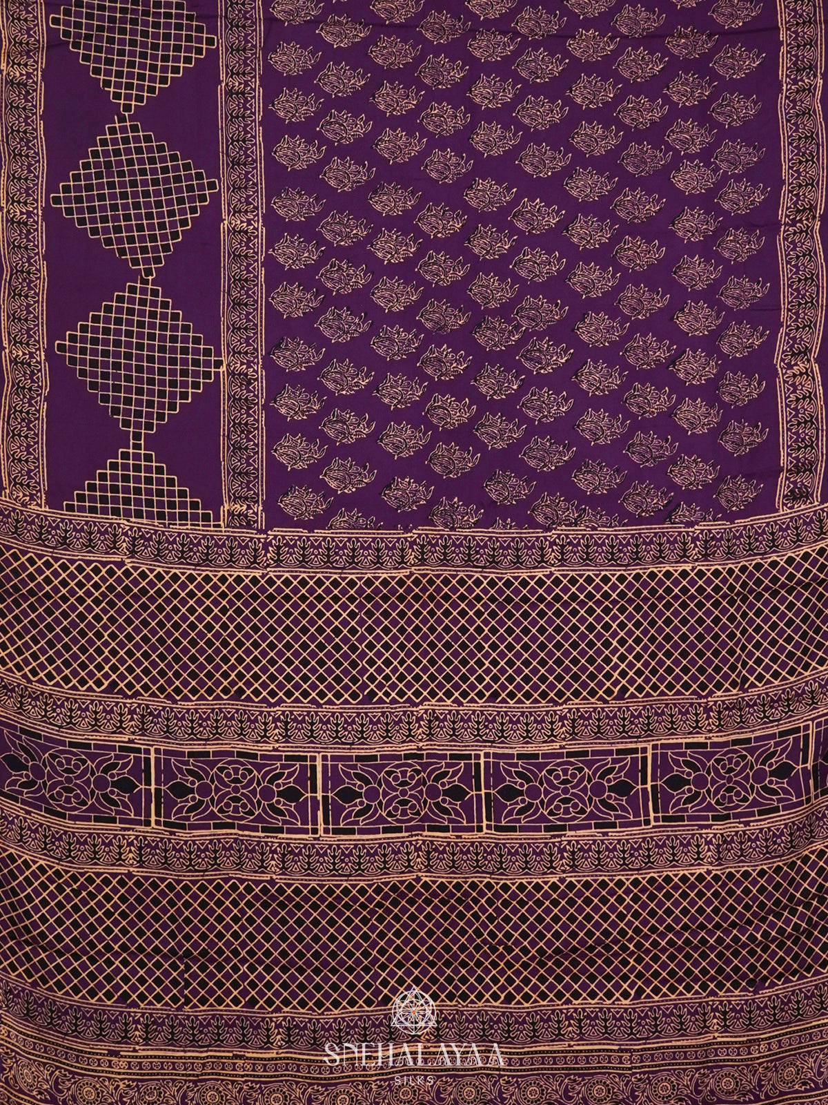 Purple Modal Silk Saree
