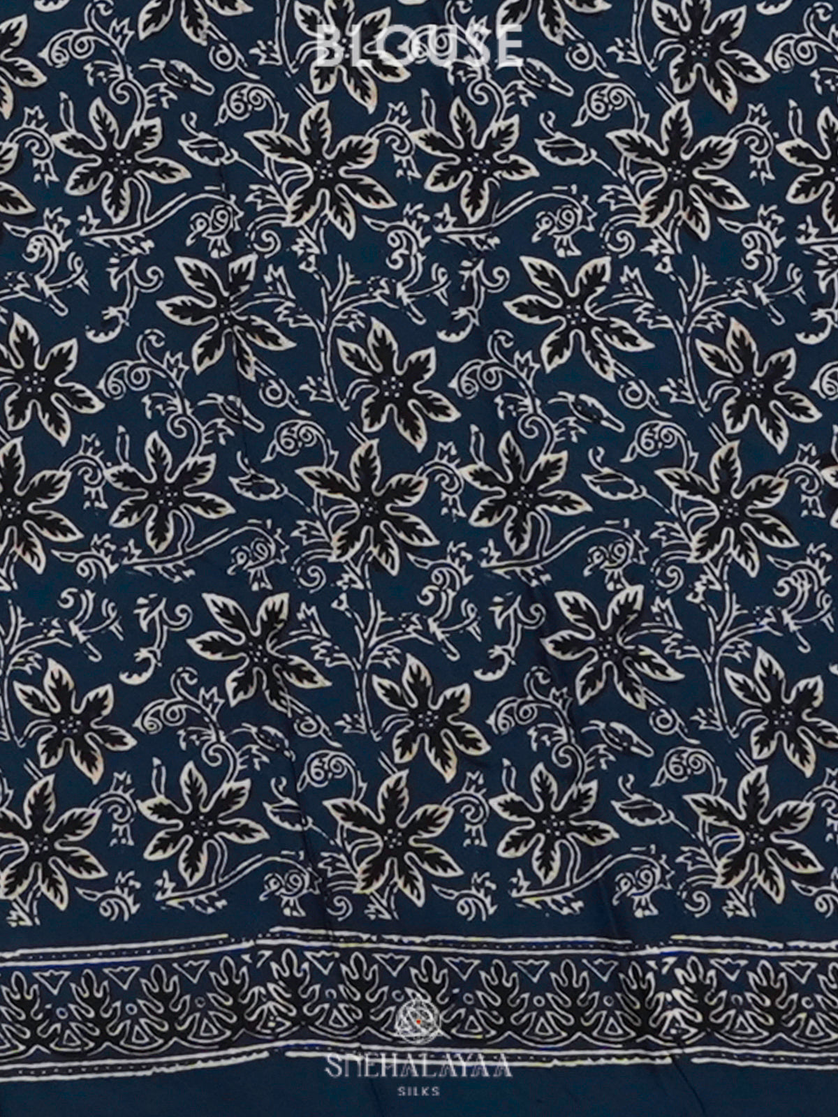Navy Blue Modal Silk Saree