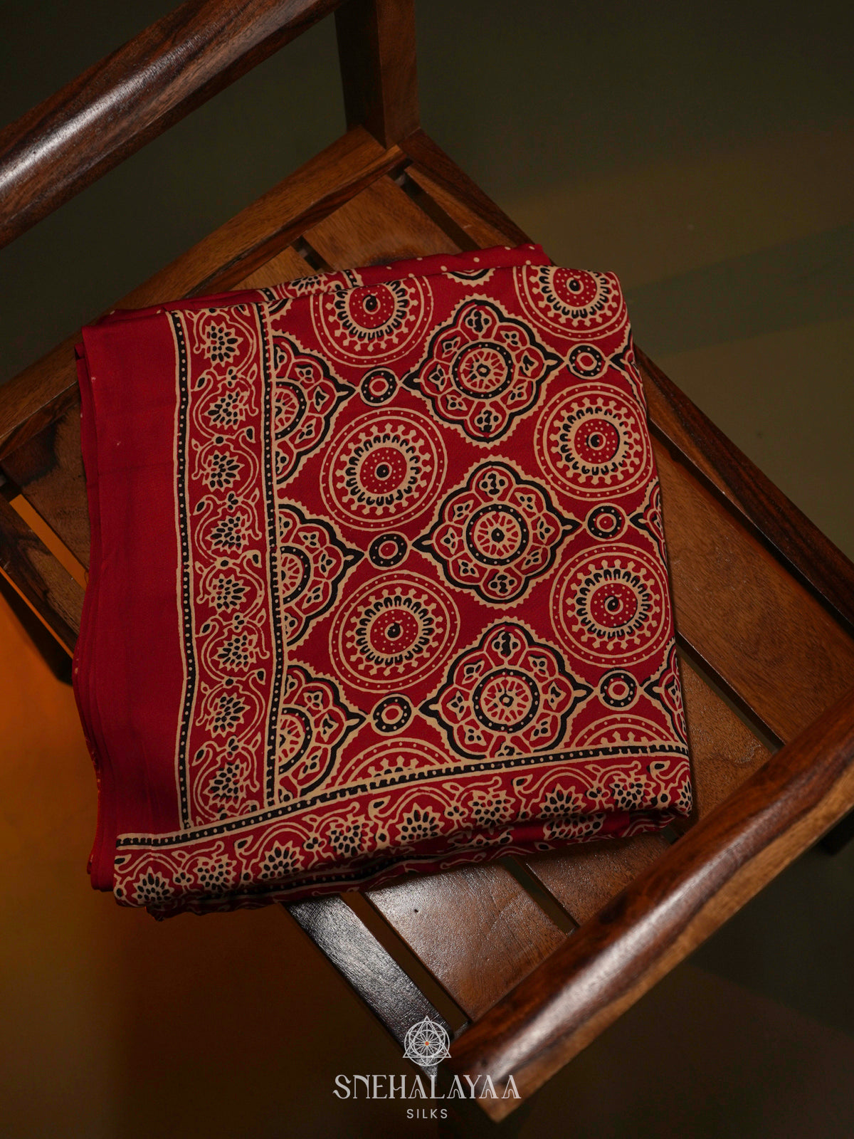 Red Modal Silk Saree