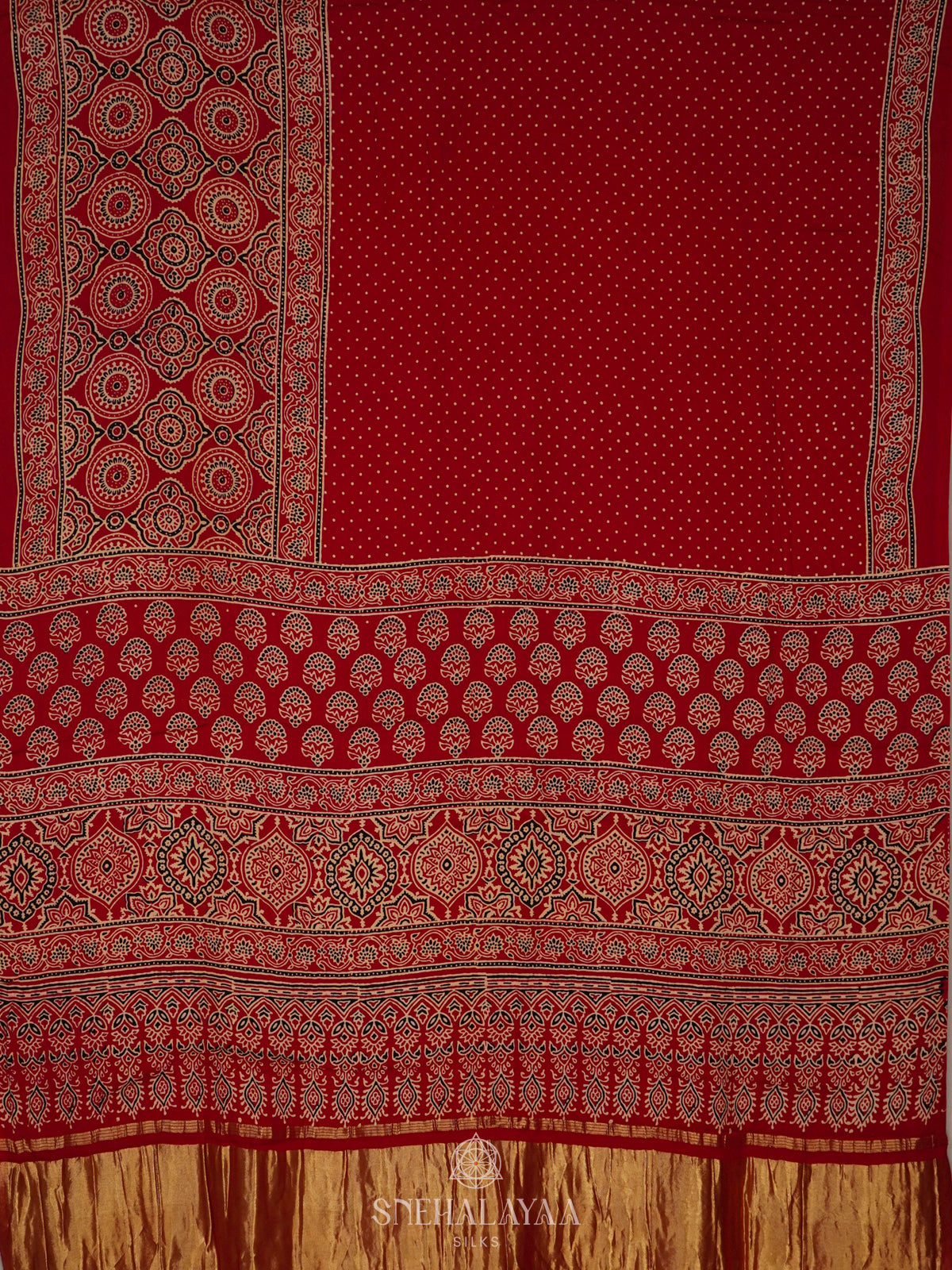 Red Modal Silk Saree