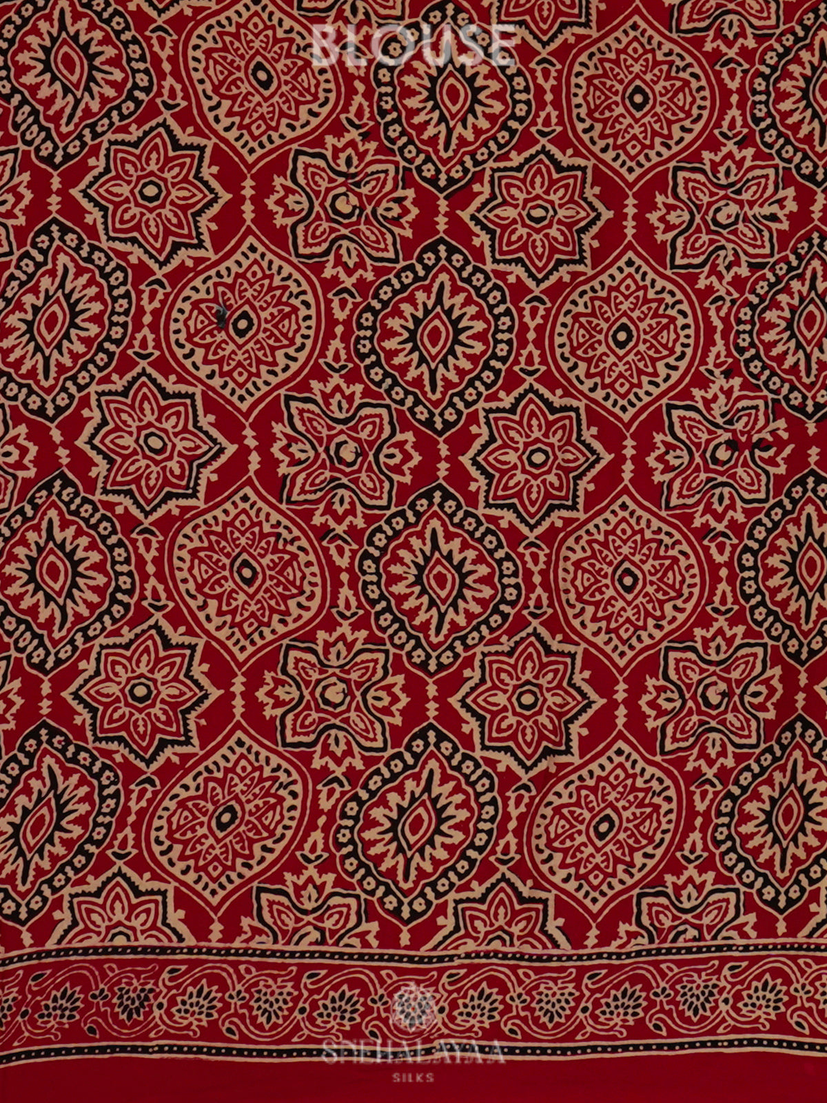 Red Modal Silk Saree