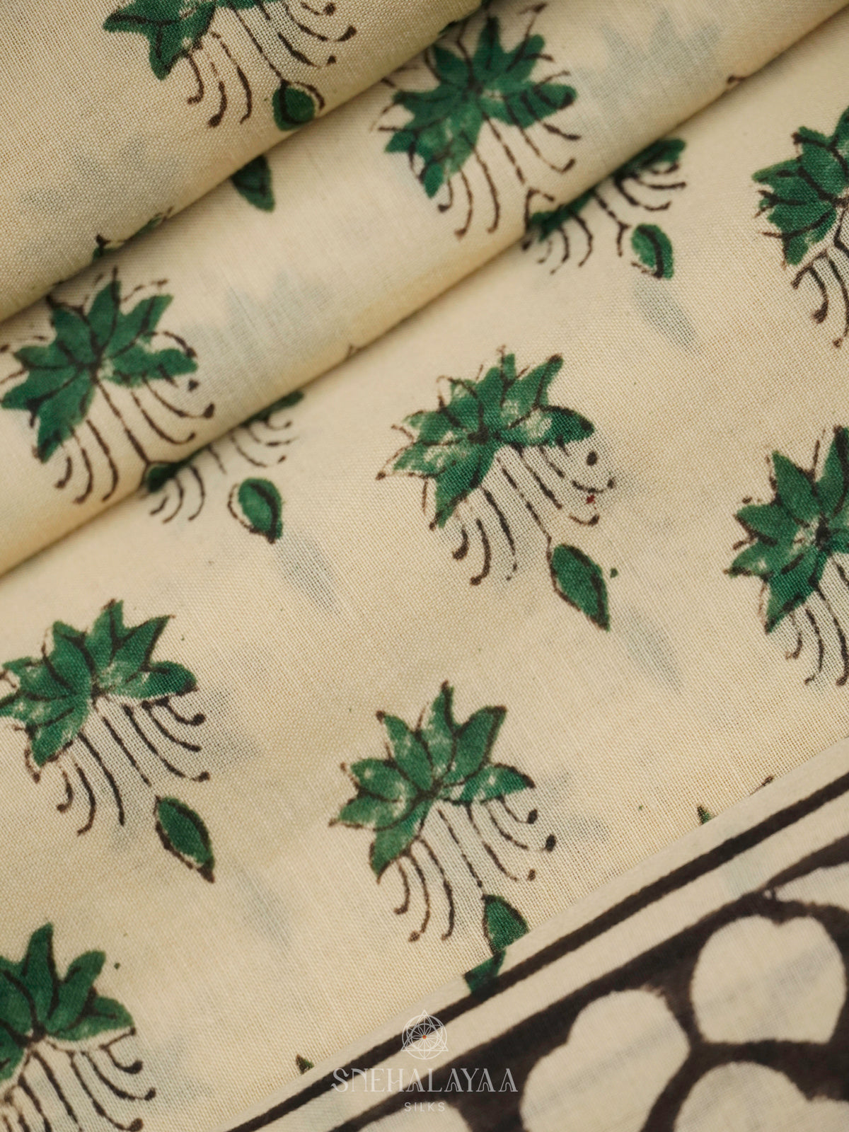 Cream Chanderi Saree
