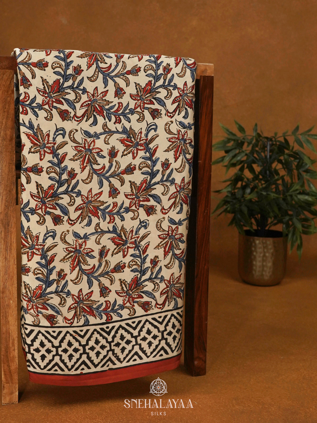 Off White Modal Silk Saree
