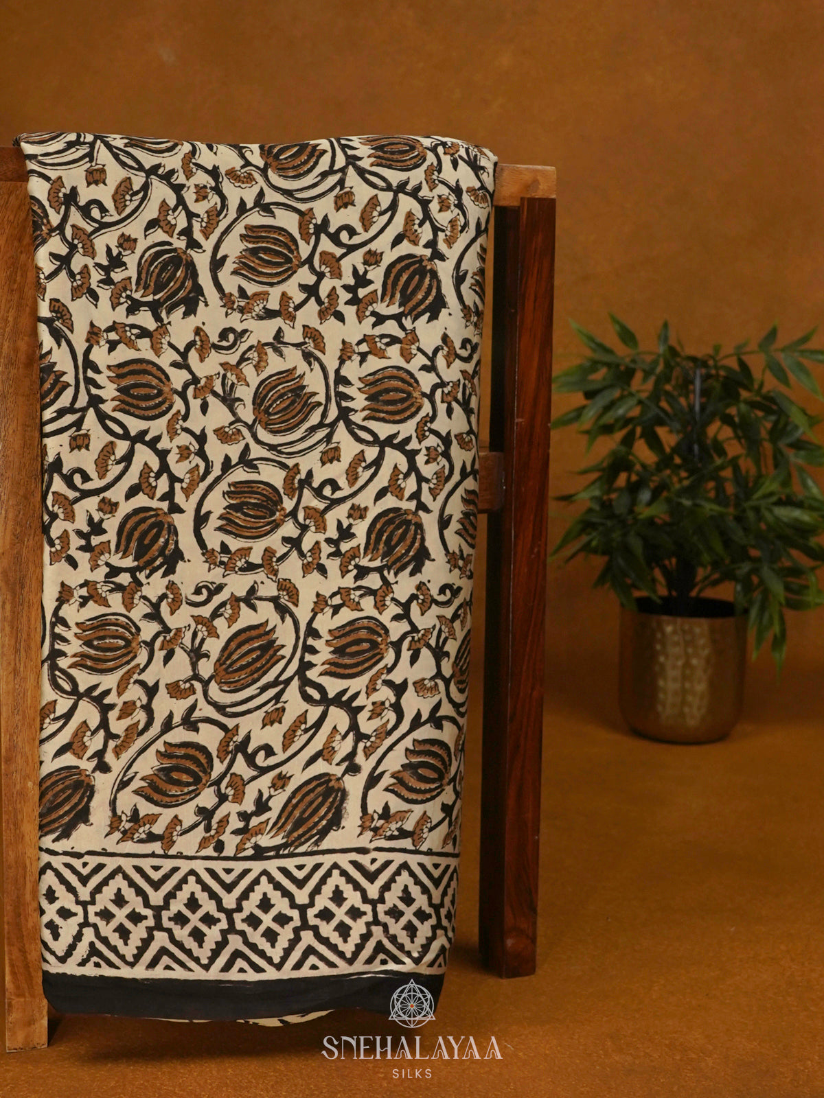 Off White Modal Silk Saree