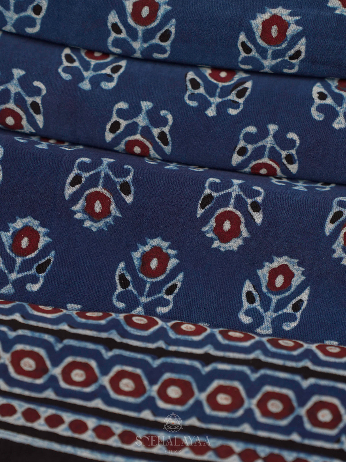 Navy Blue Modal Silk Saree