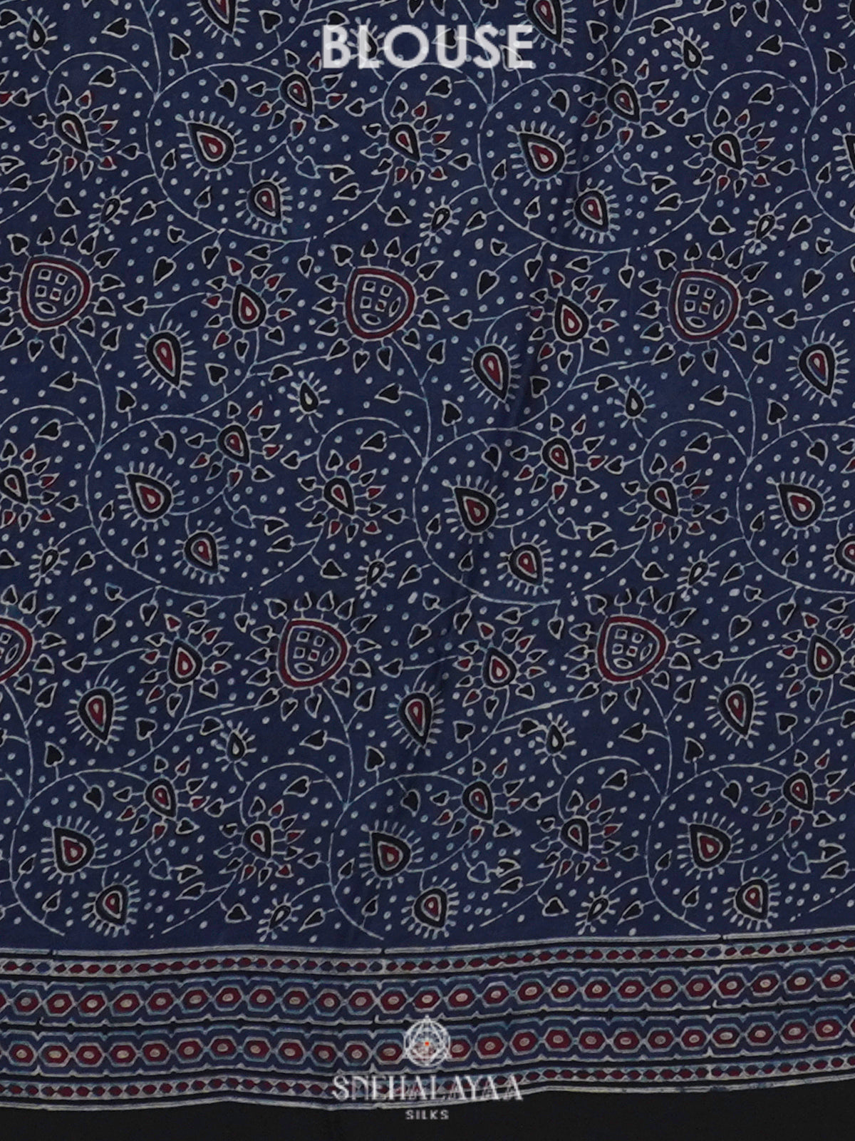 Navy Blue Modal Silk Saree