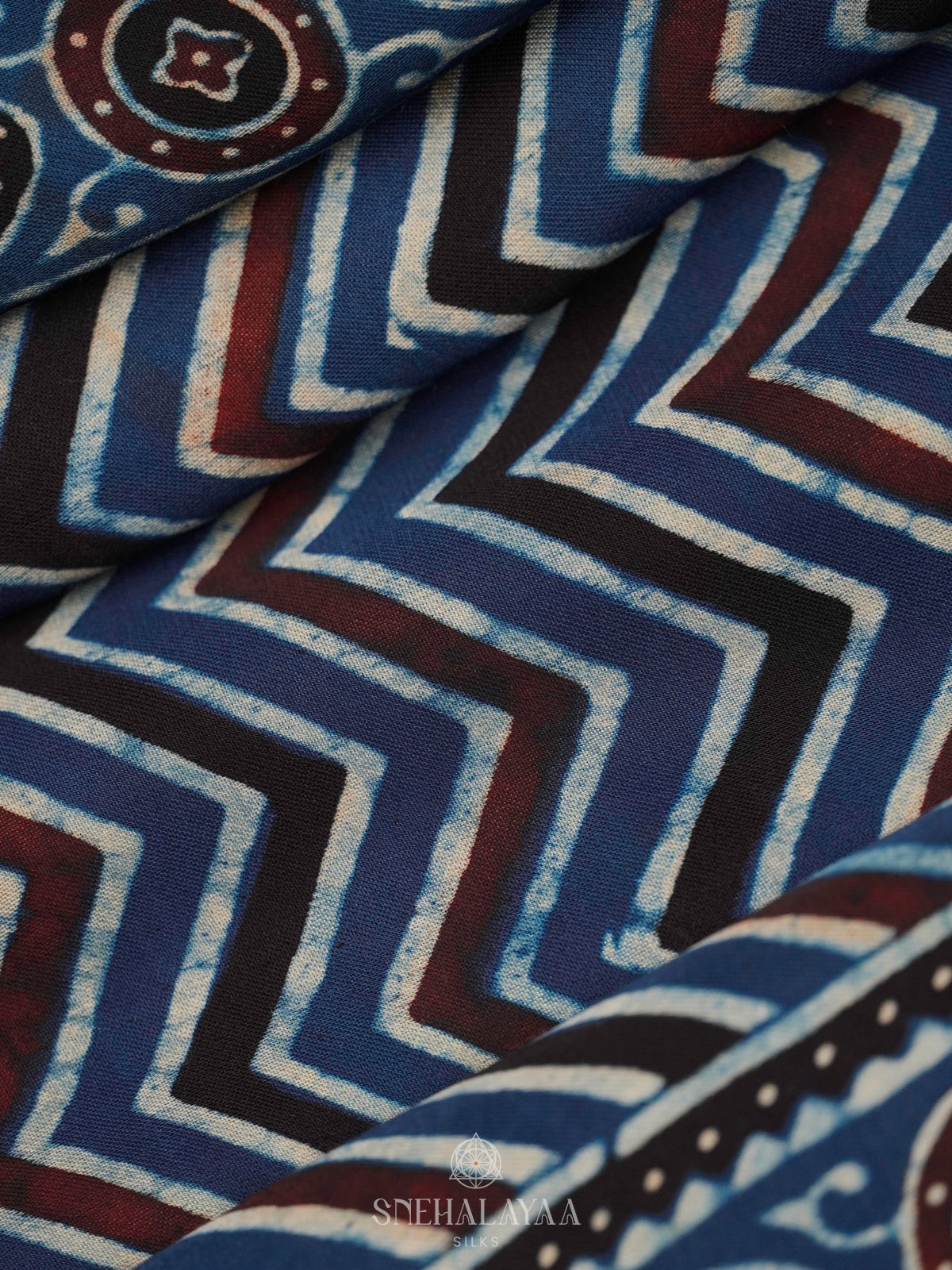 Navy Blue Modal Silk Saree