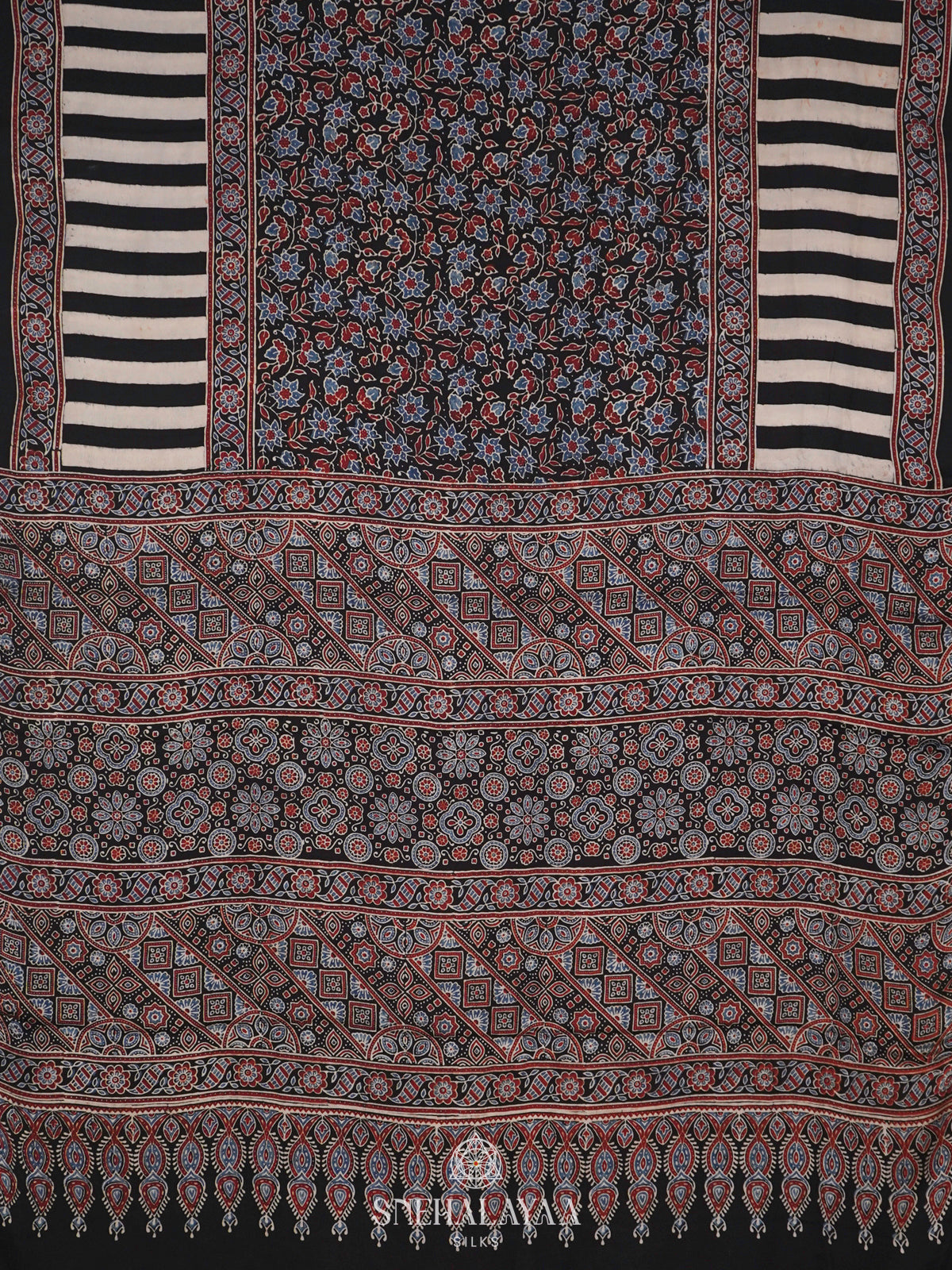 Black Modal Silk Saree