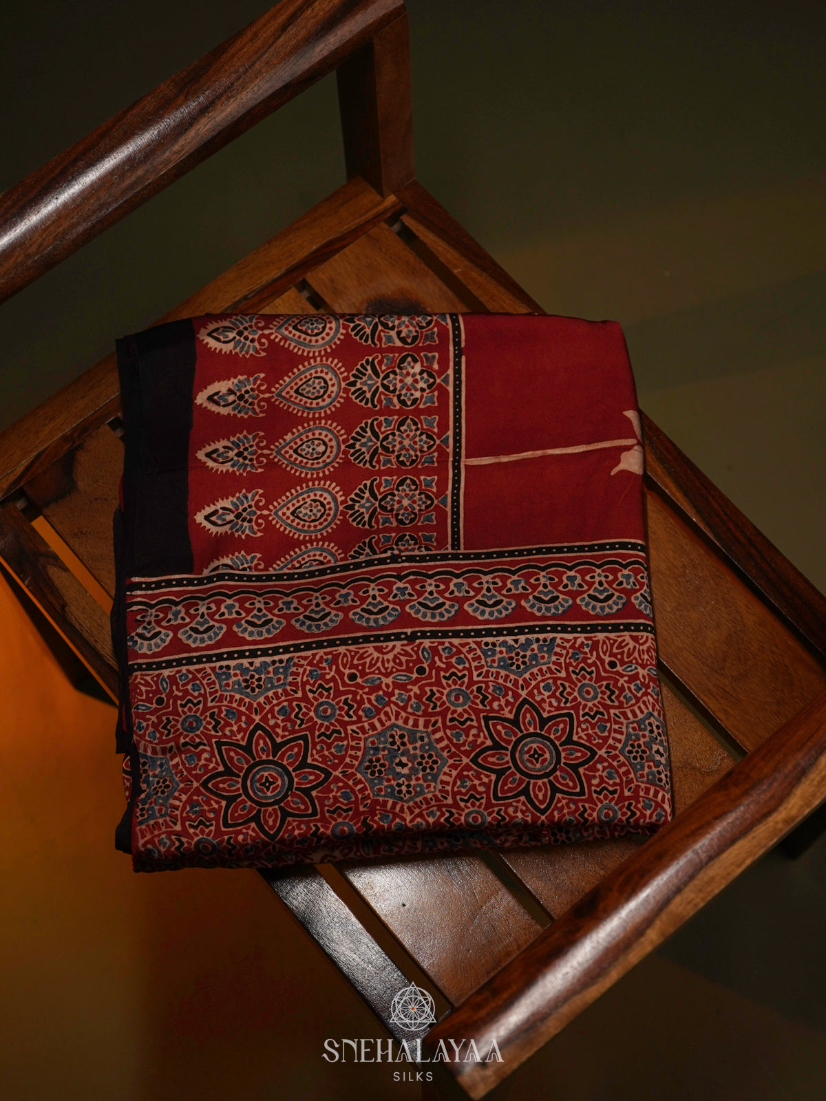 Maroon Modal Silk Saree
