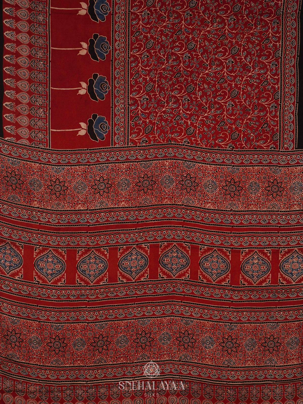 Maroon Modal Silk Saree