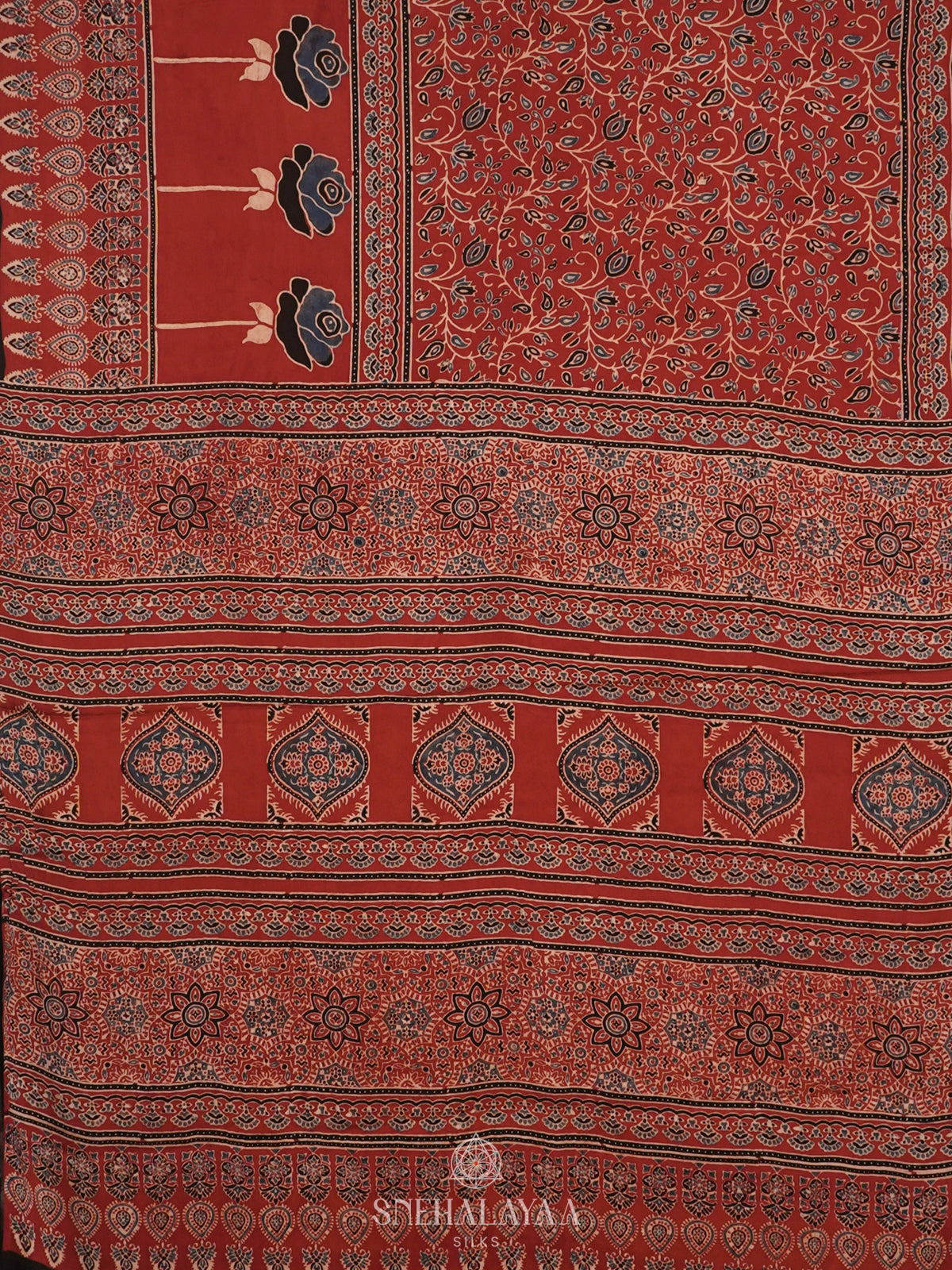 Maroon Modal Silk Saree