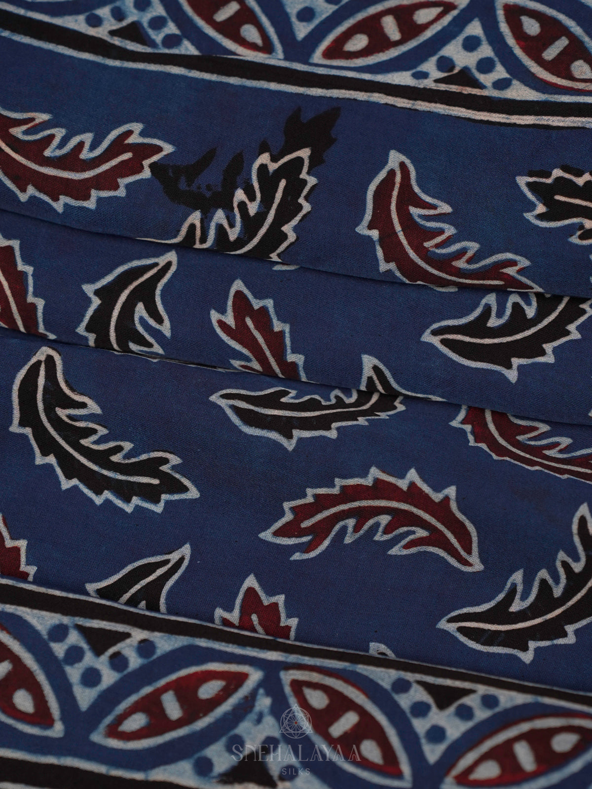 Navy Blue Modal Silk Saree