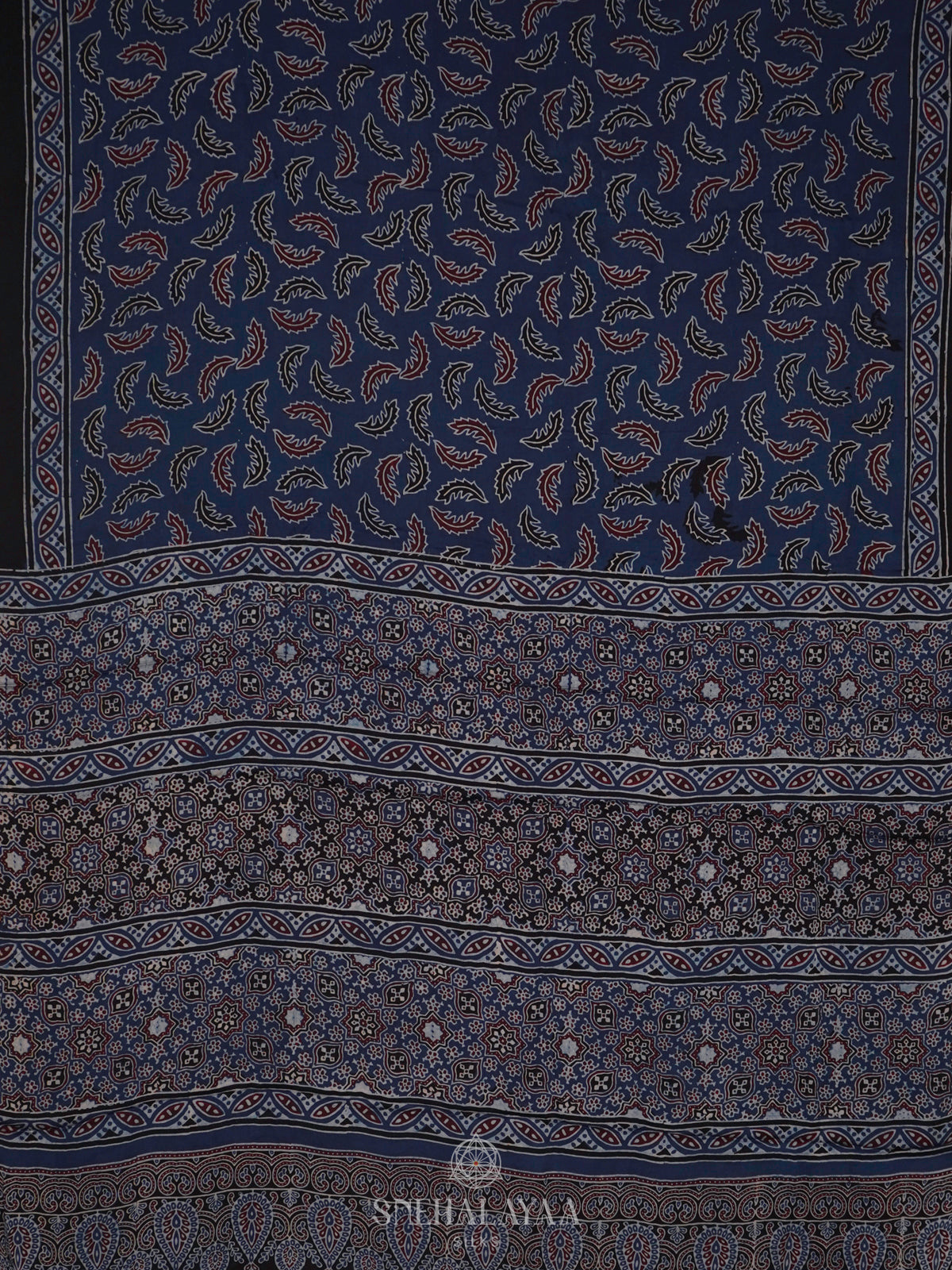 Navy Blue Modal Silk Saree