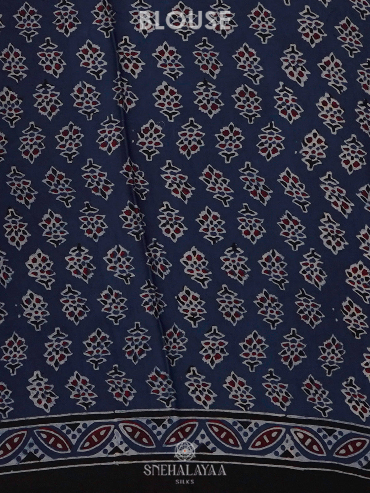 Navy Blue Modal Silk Saree