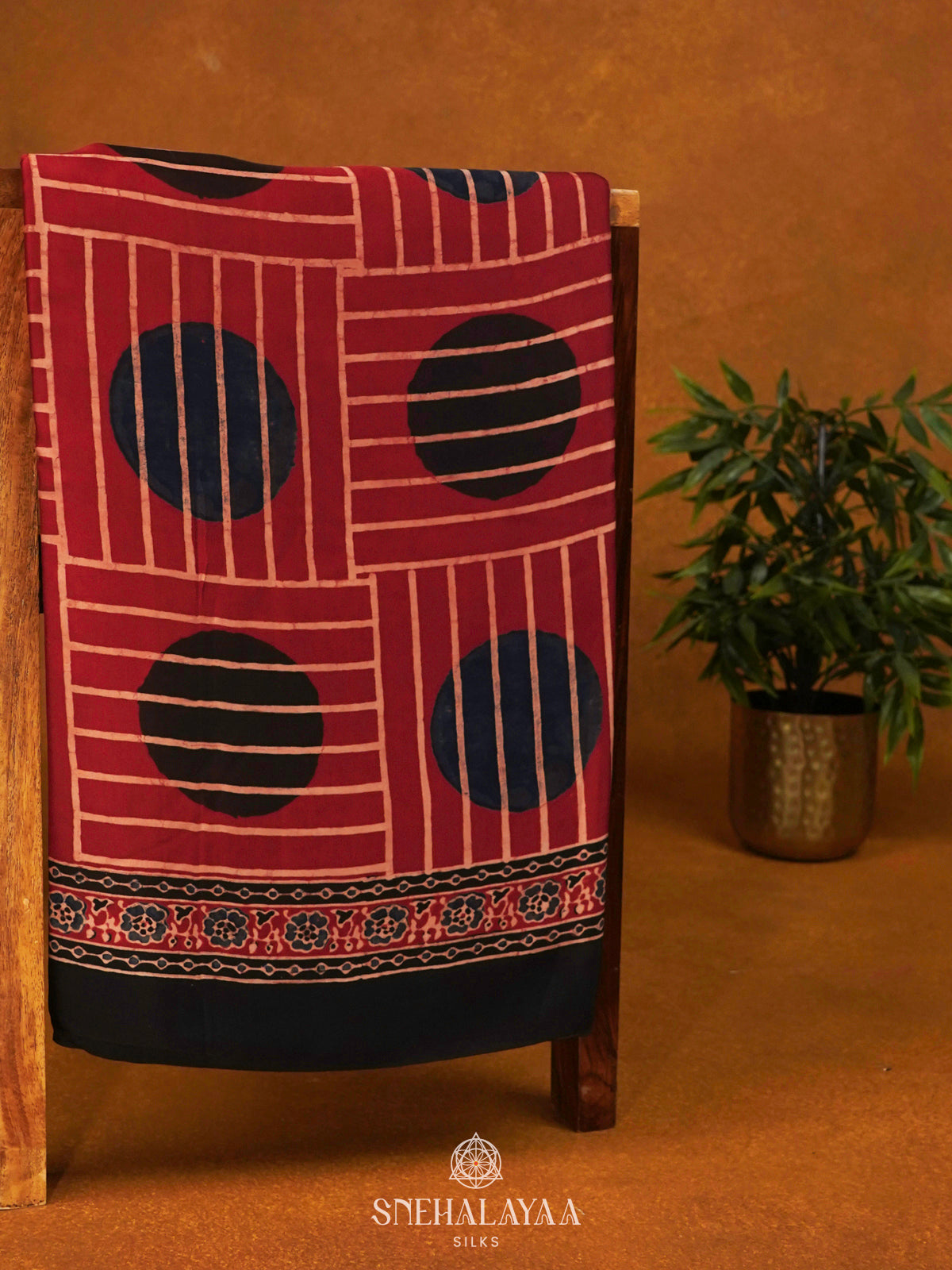 Maroon Modal Silk Saree