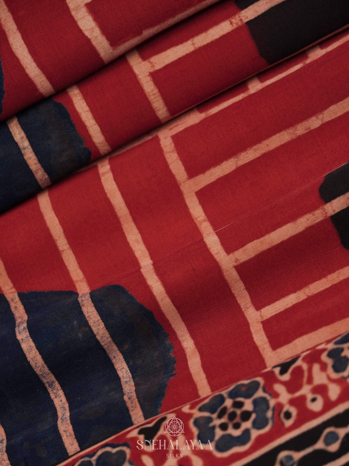 Maroon Modal Silk Saree