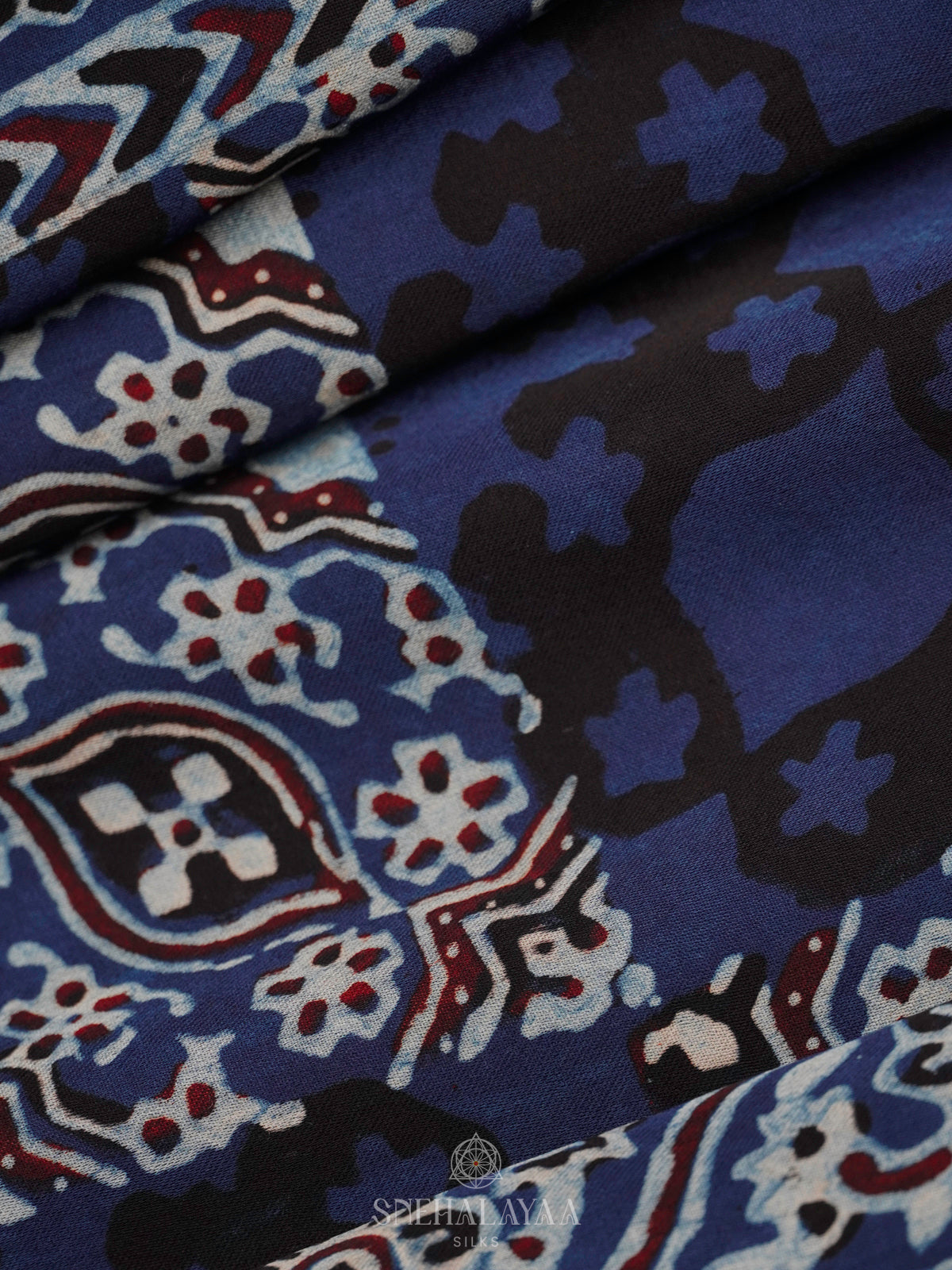 Indigo Blue Modal Silk Saree