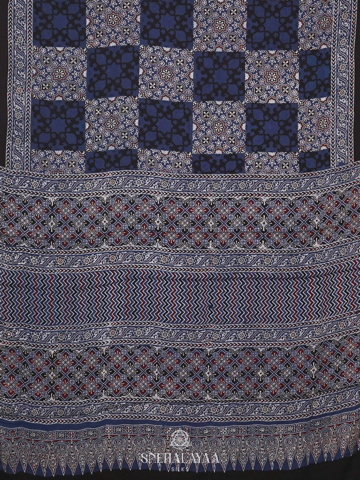 Indigo Blue Modal Silk Saree
