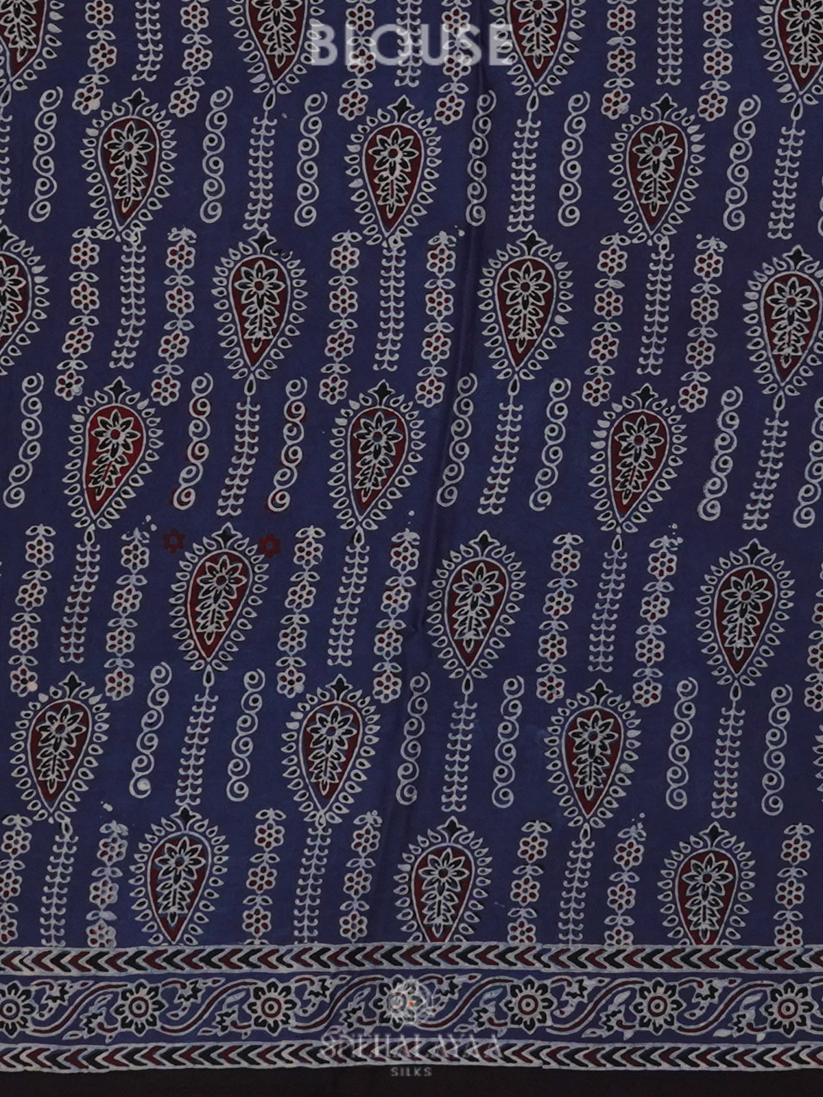 Indigo Blue Modal Silk Saree