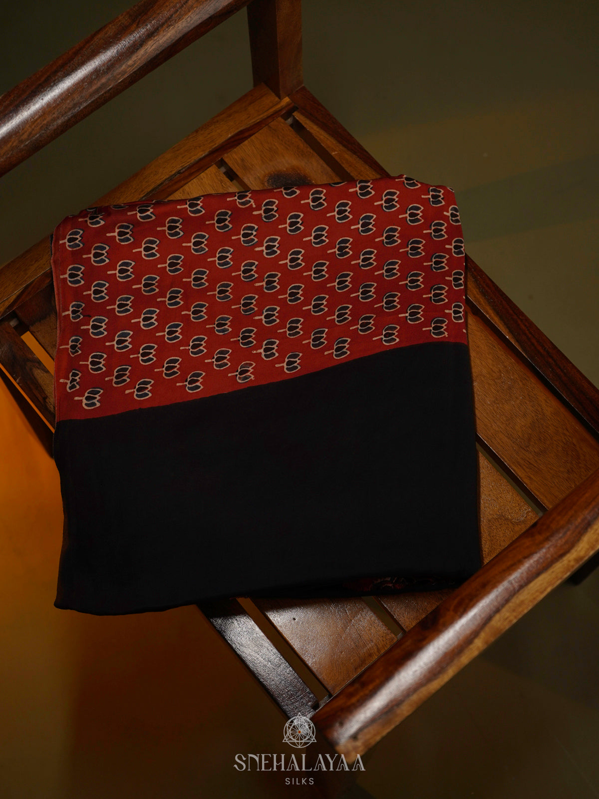 Maroon Modal Silk Saree
