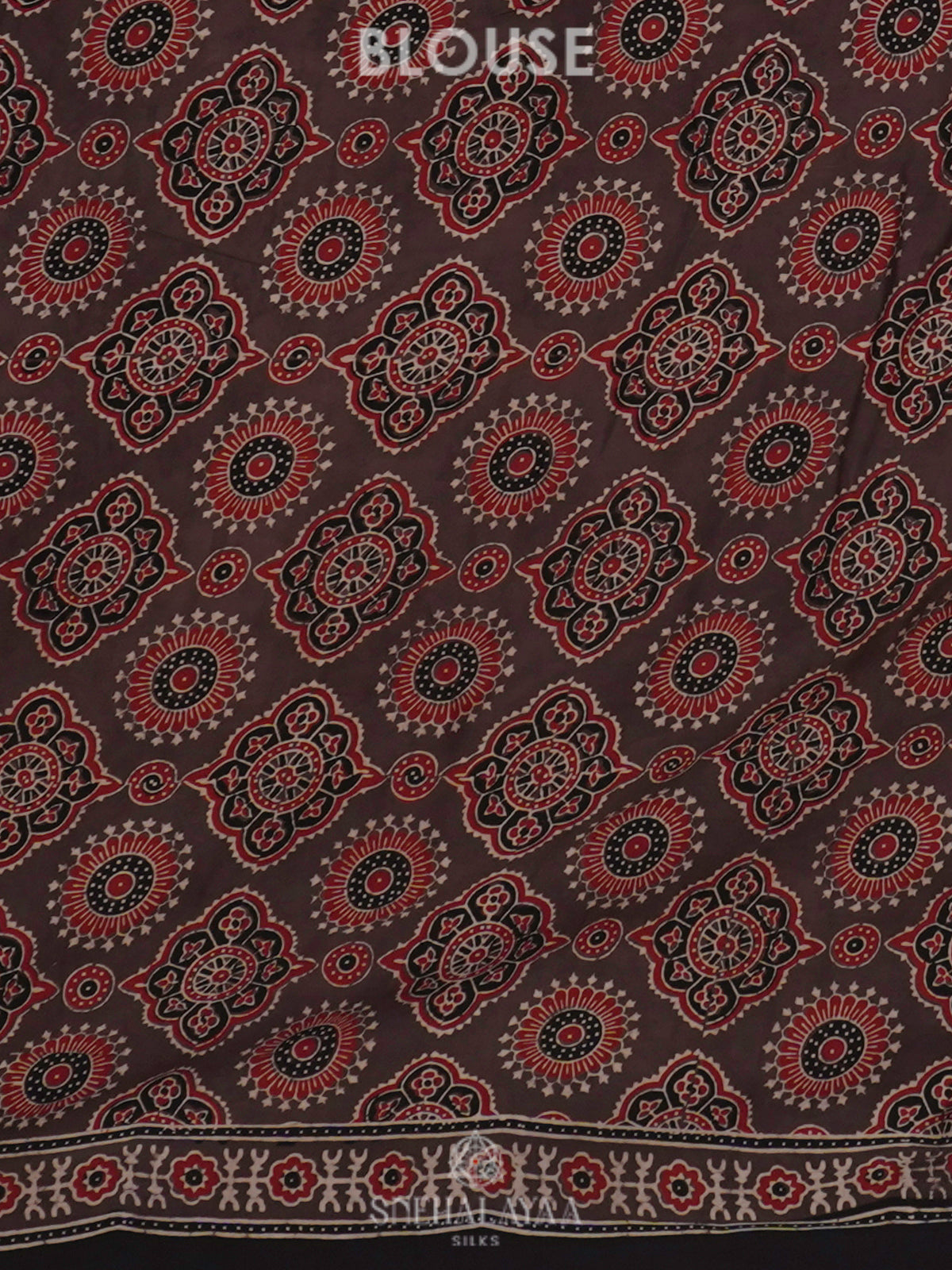Brown Modal Silk Saree