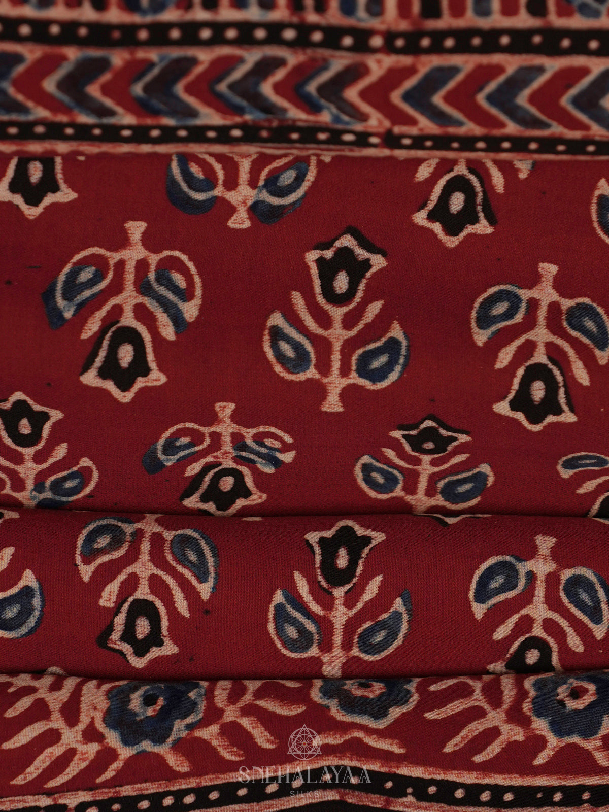 Maroon Modal Silk Saree