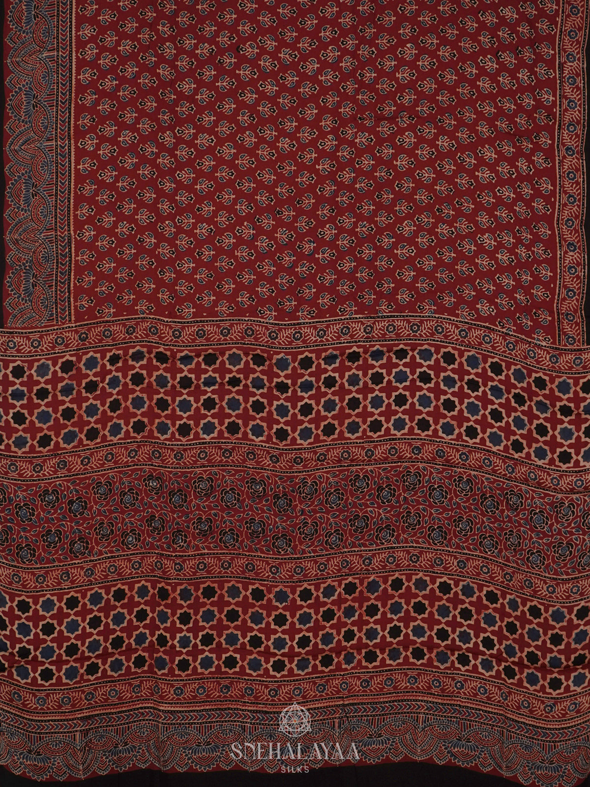 Maroon Modal Silk Saree