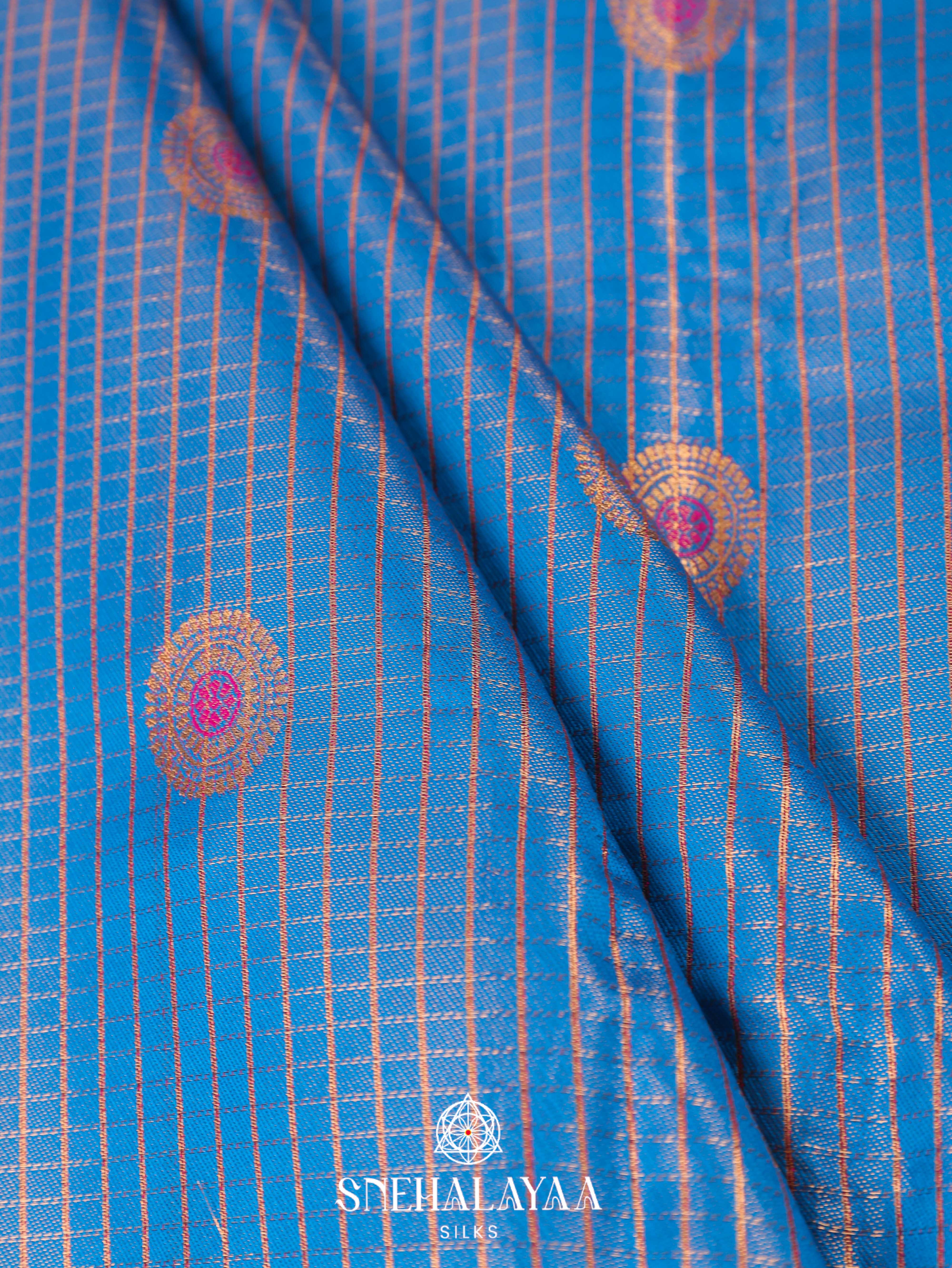 Blue Art Silk Saree
