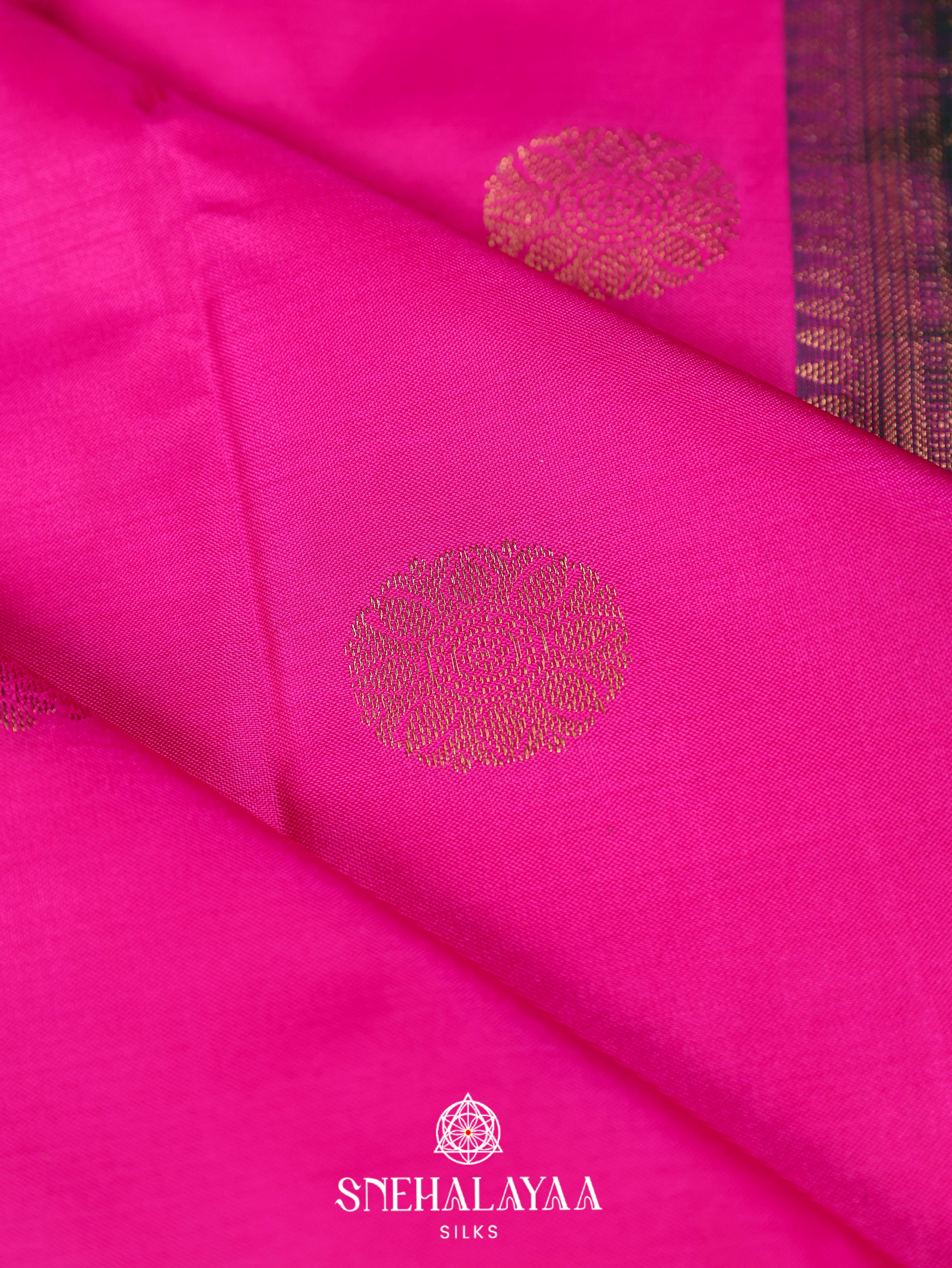 Pink Art Silk Saree