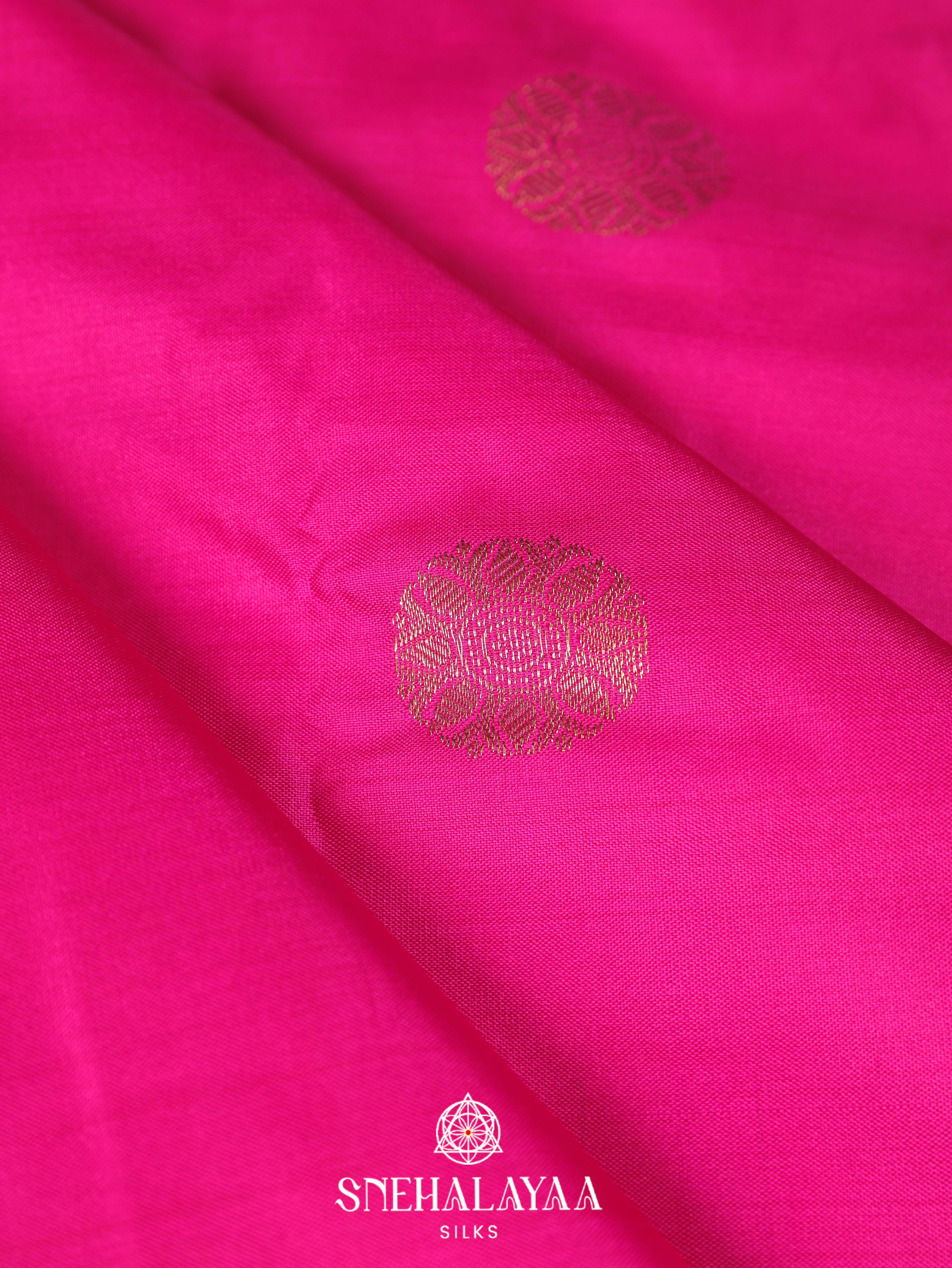 Pink Art Silk Saree